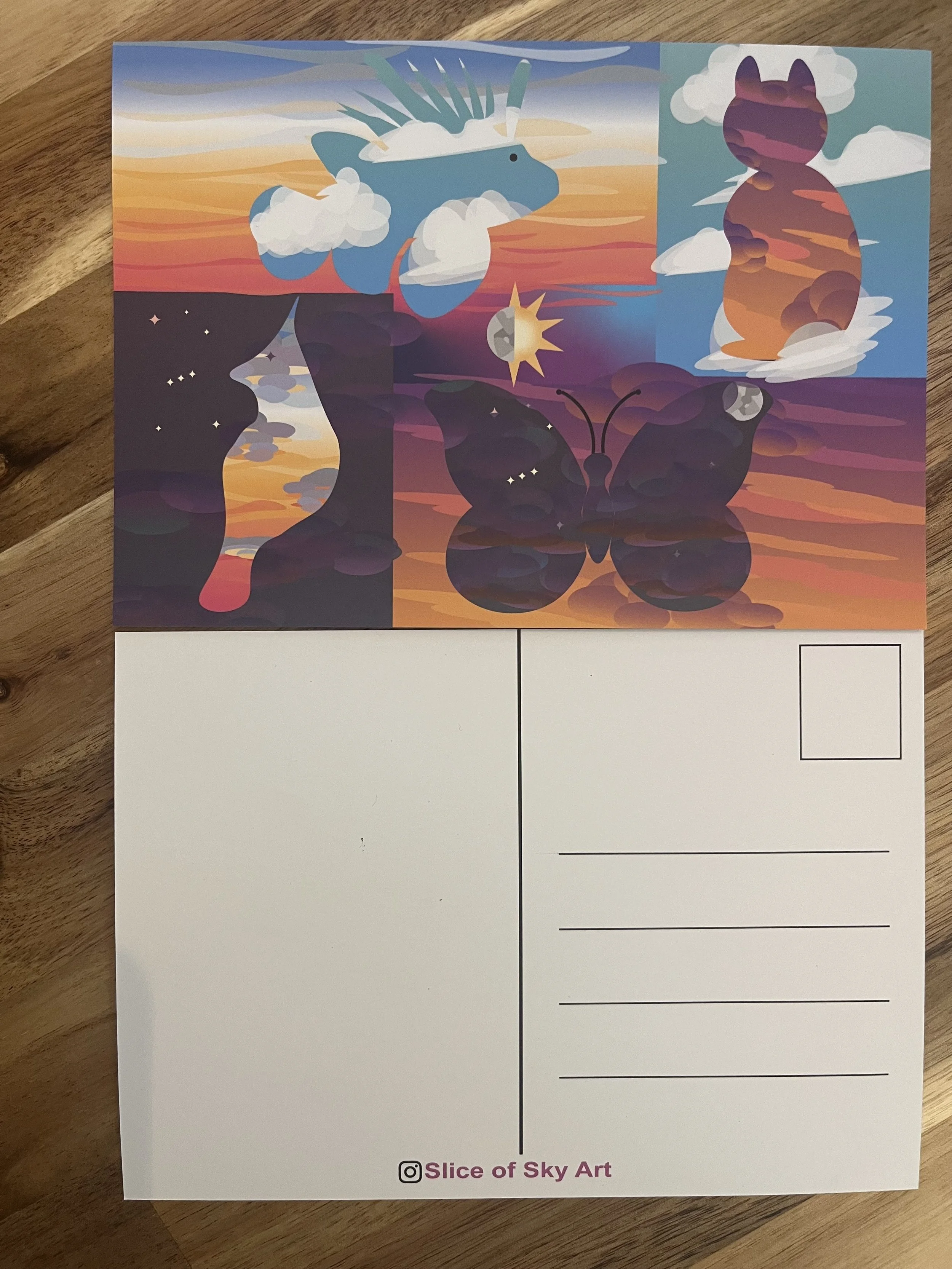 Sky Cycle Postcard: Postcard Edition