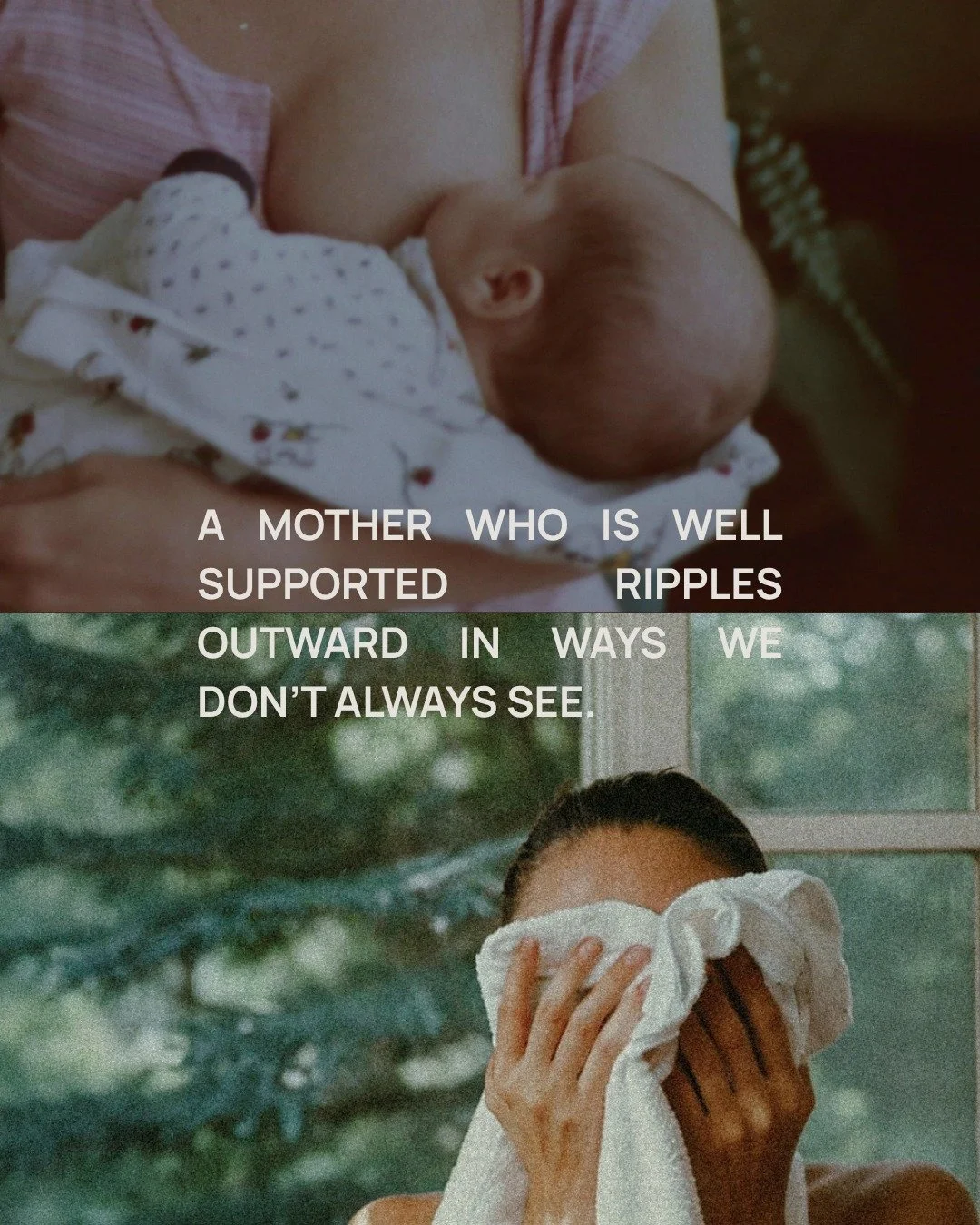 We don't talk enough about the ripple effect of a mother's mental health and we think that's a problem.

A mother never exists in isolation: the way she regulates becomes the way her baby learns to regulate, the way she is held (or isn't) shapes the 