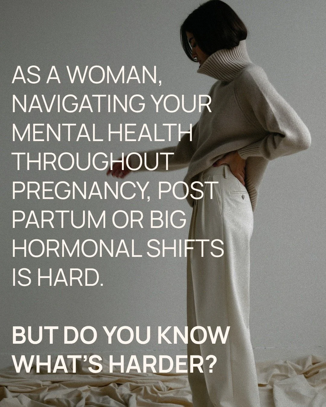 We believe deeply that getting help shouldn't feel harder than the thing you're getting help for.

And we think women have been putting up with it for too long, largely because they've been told, in one way or another, that this is just how it works.