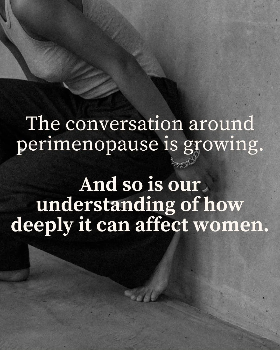 The conversation around perimenopause is thankfully growing, but one of the first places this hormonal shift shows up is somewhere many women don't expect: their mental health.

The anxiety, the disrupted sleep, the low moods, the brain fog: these ex