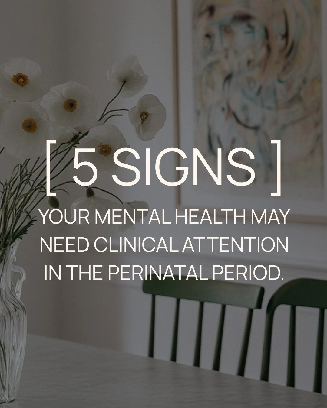 Most mothers don't arrive here wondering if they have perinatal depression or anxiety. They arrive wondering why they don't feel like themselves or whether that's just what this is supposed to feel like.

The honest answer is that some difficulty is 