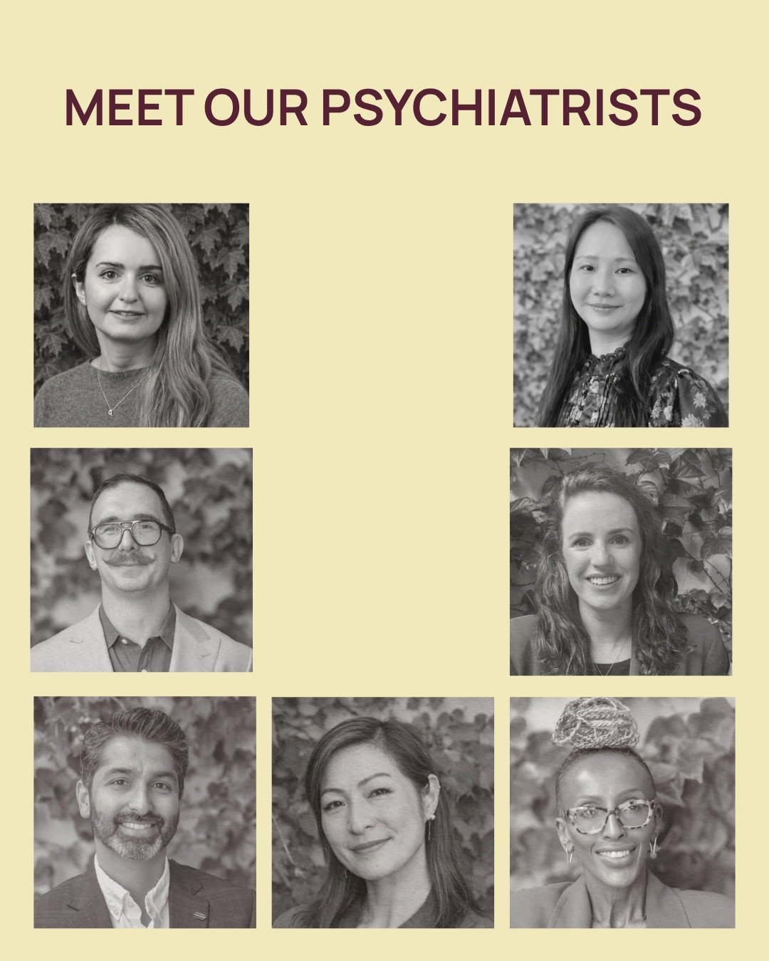 Meet our psychiatry team: each with different lens&rsquo; but who are all focused on whole-person, evidence-based care.

Your GP or specialist can send referrals to: referrals@warmhealthcollective.com.au