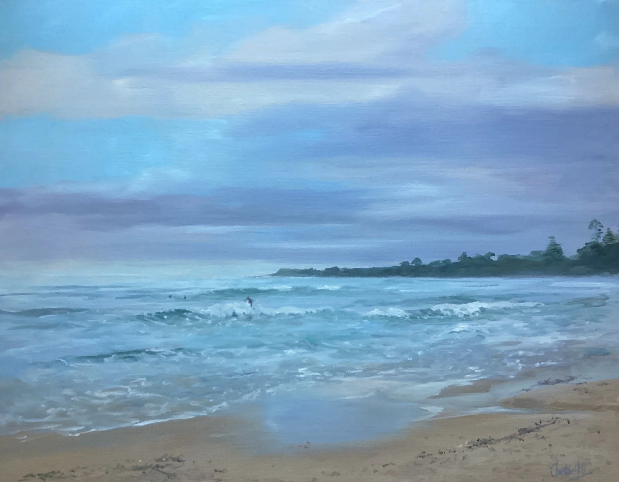 McCauley's Beach, oil, 60x80cm, $800
