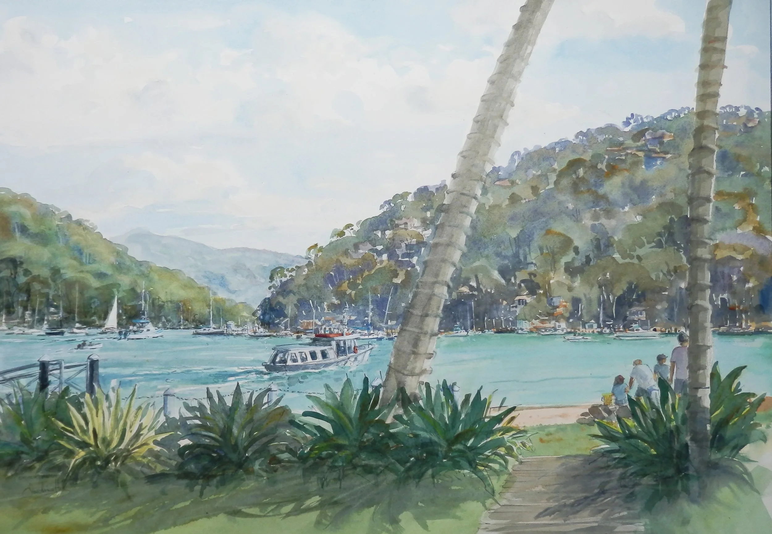 Church Point Pasadina,WC,45x60cm,$400