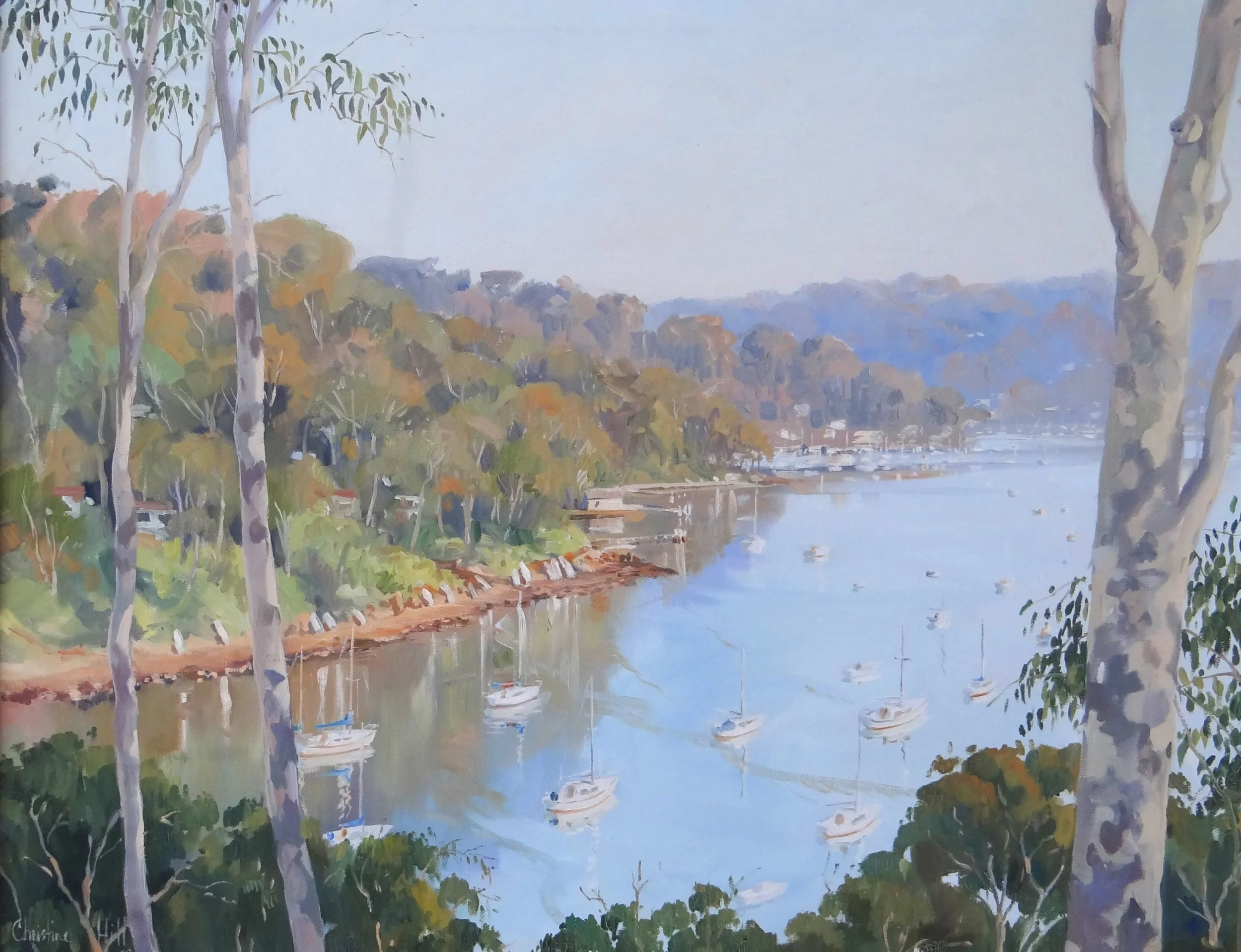 Refuge Cove, Pittwater, Oil on canvas, 60x70cm framed, $2,000