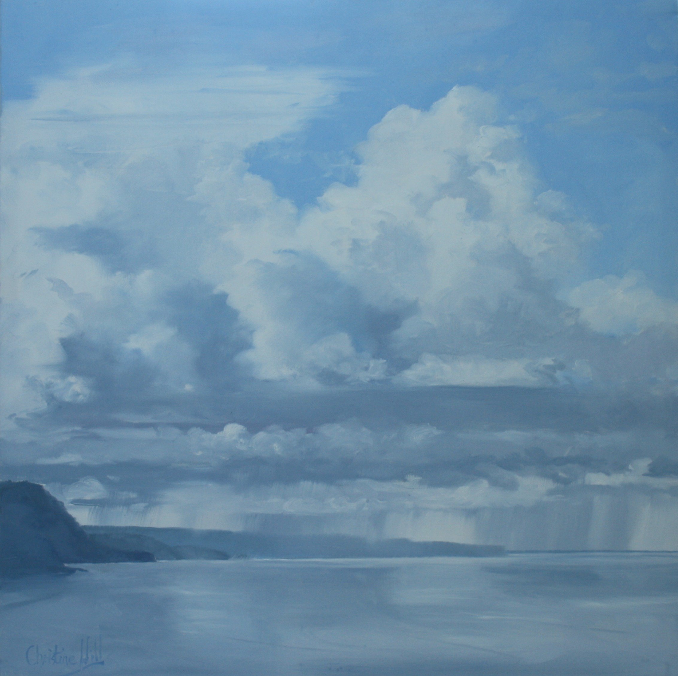 Storm Clouds North, oil, 60x60cm, $600