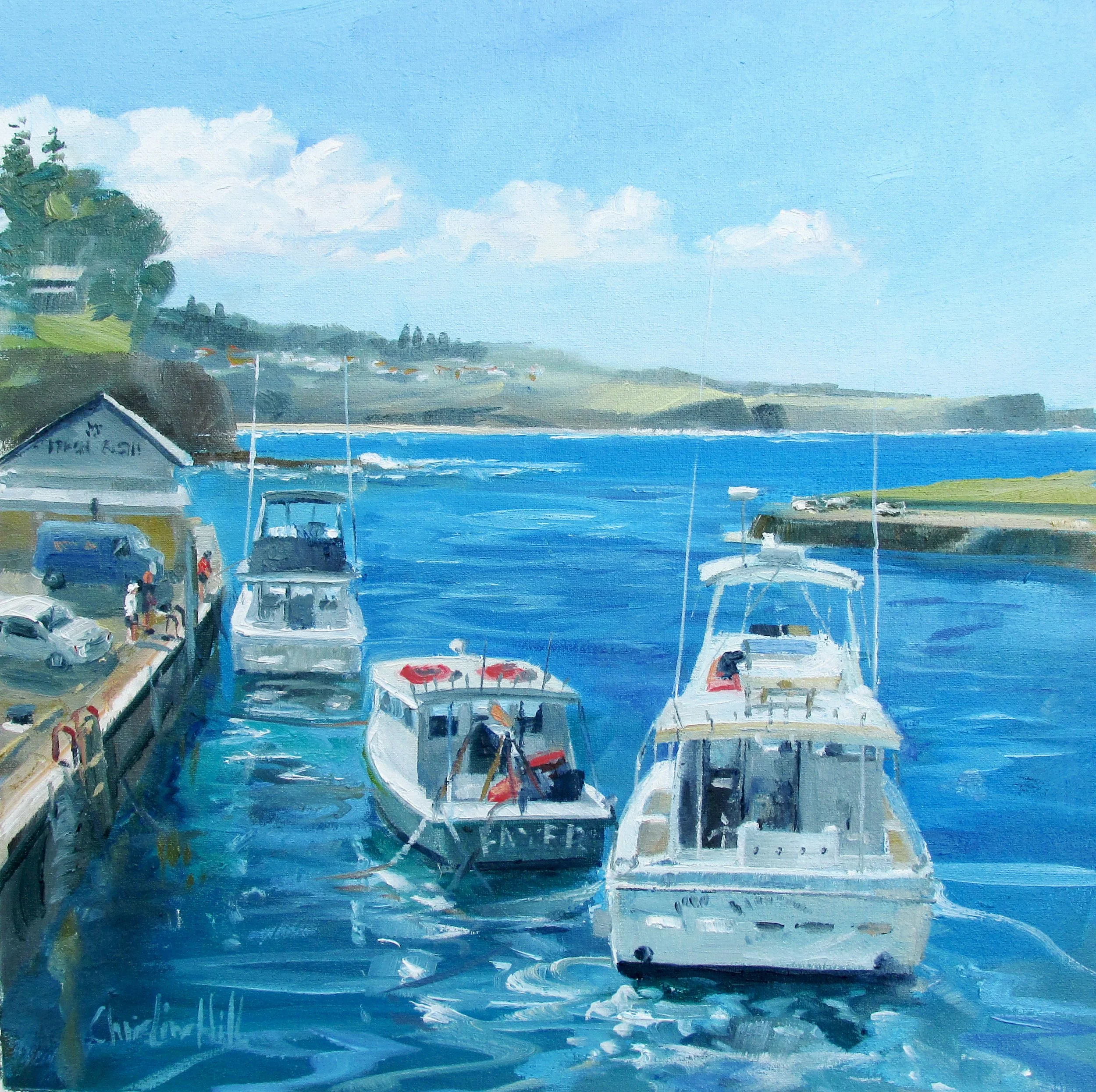Kiama Harbour,Oil,30x30cm, $300

