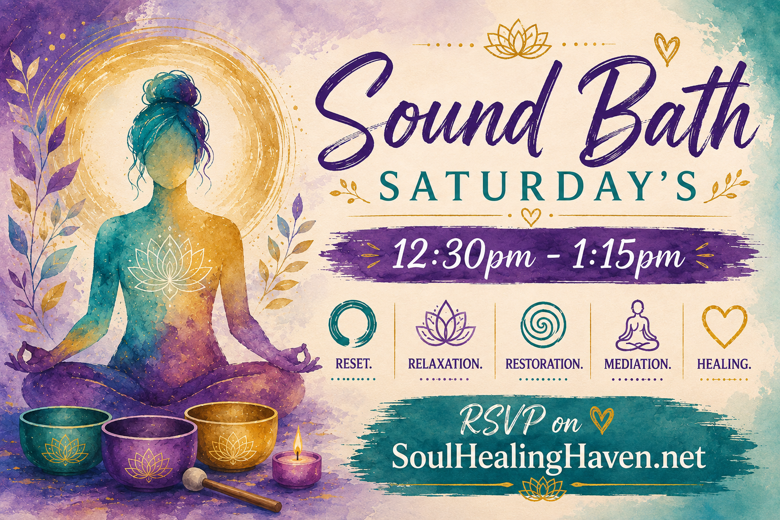 Sound Bath Saturday’s✨