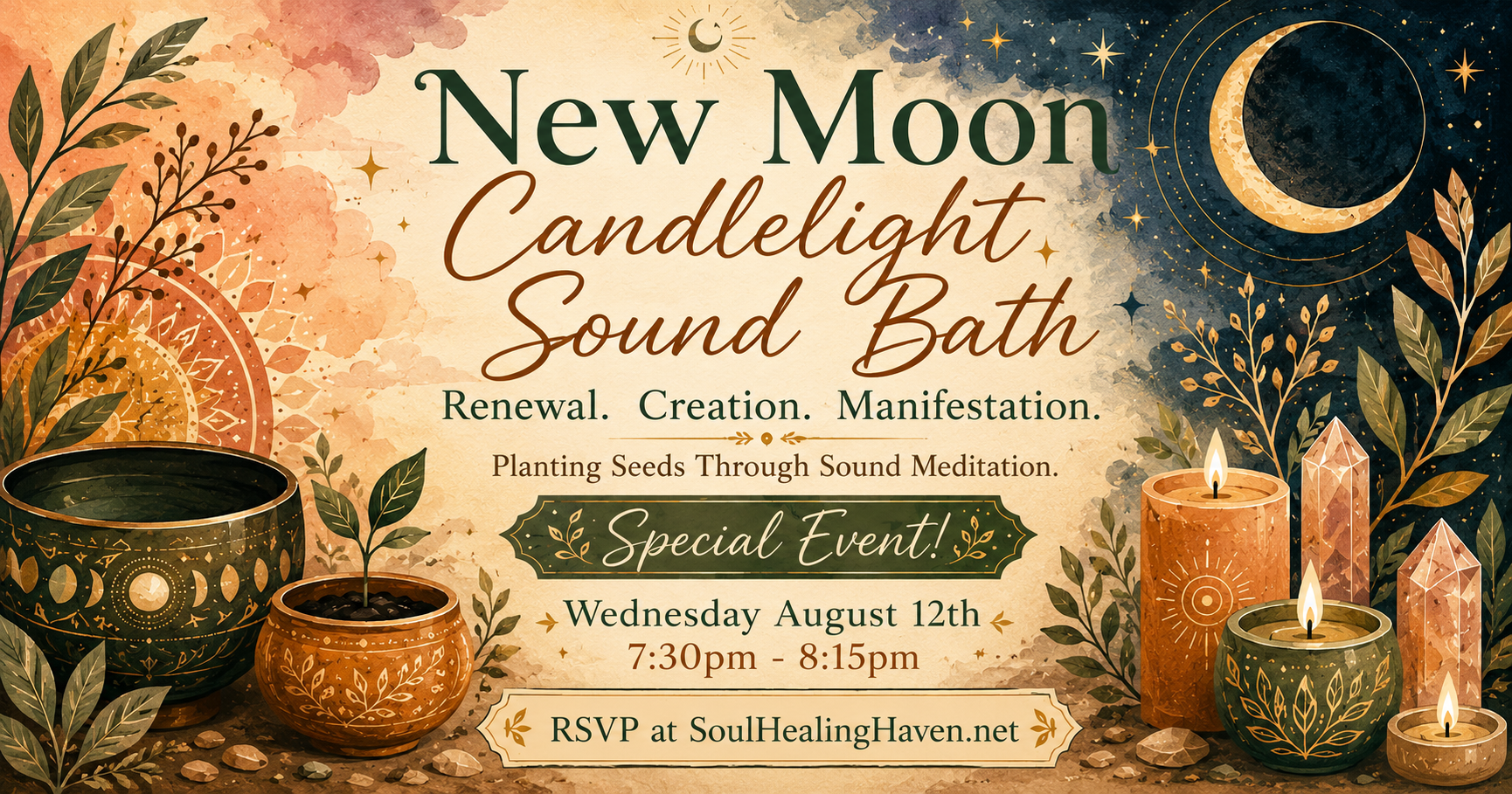 Special New Moon Candlelight Sound Bath