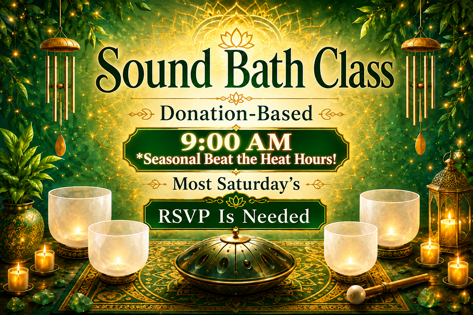 Sound Bath Saturday’s