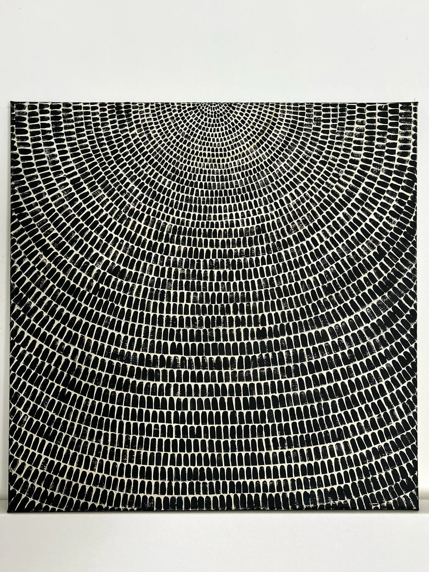 🌿Another meditative piece I just add to the collection. View for more details at ashleyannie.com 

An original, hand painted artwork composed of hundreds of delicate brushstrokes and fine lines. Each line and mark unfolds like a visual mantra, creat