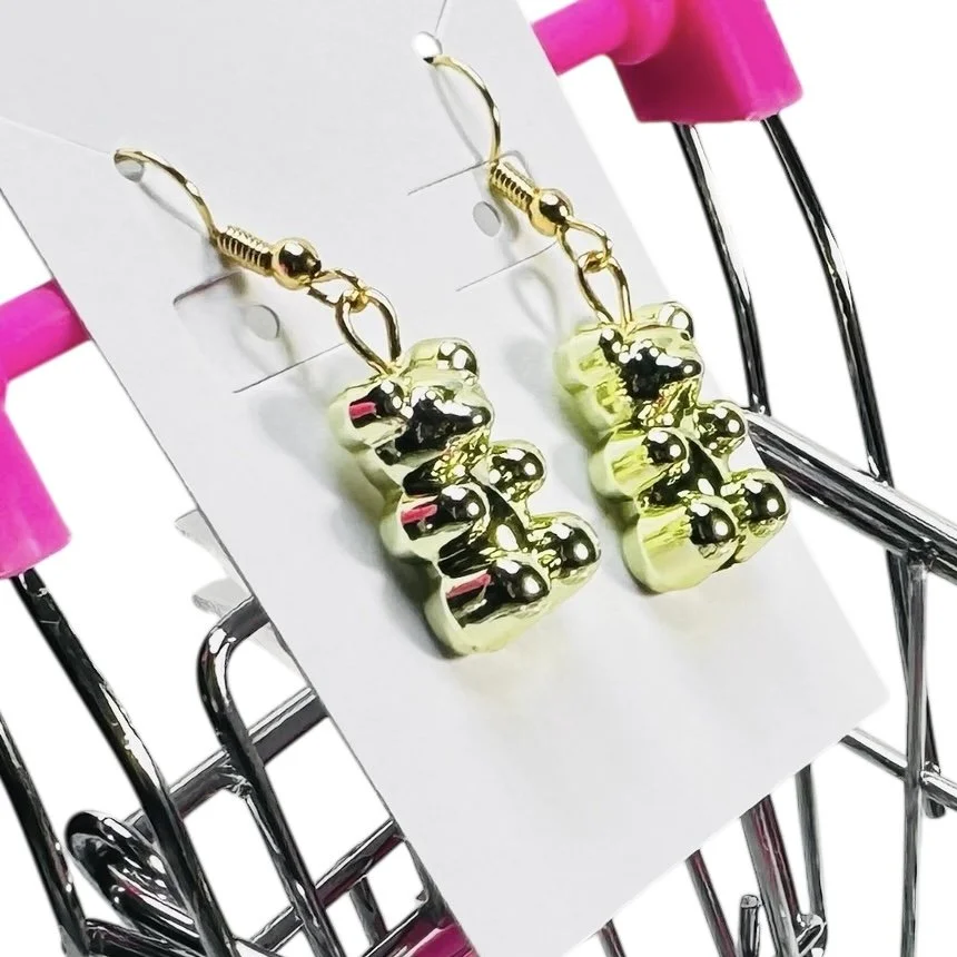 Gummy Bear Earrings (Metallic)