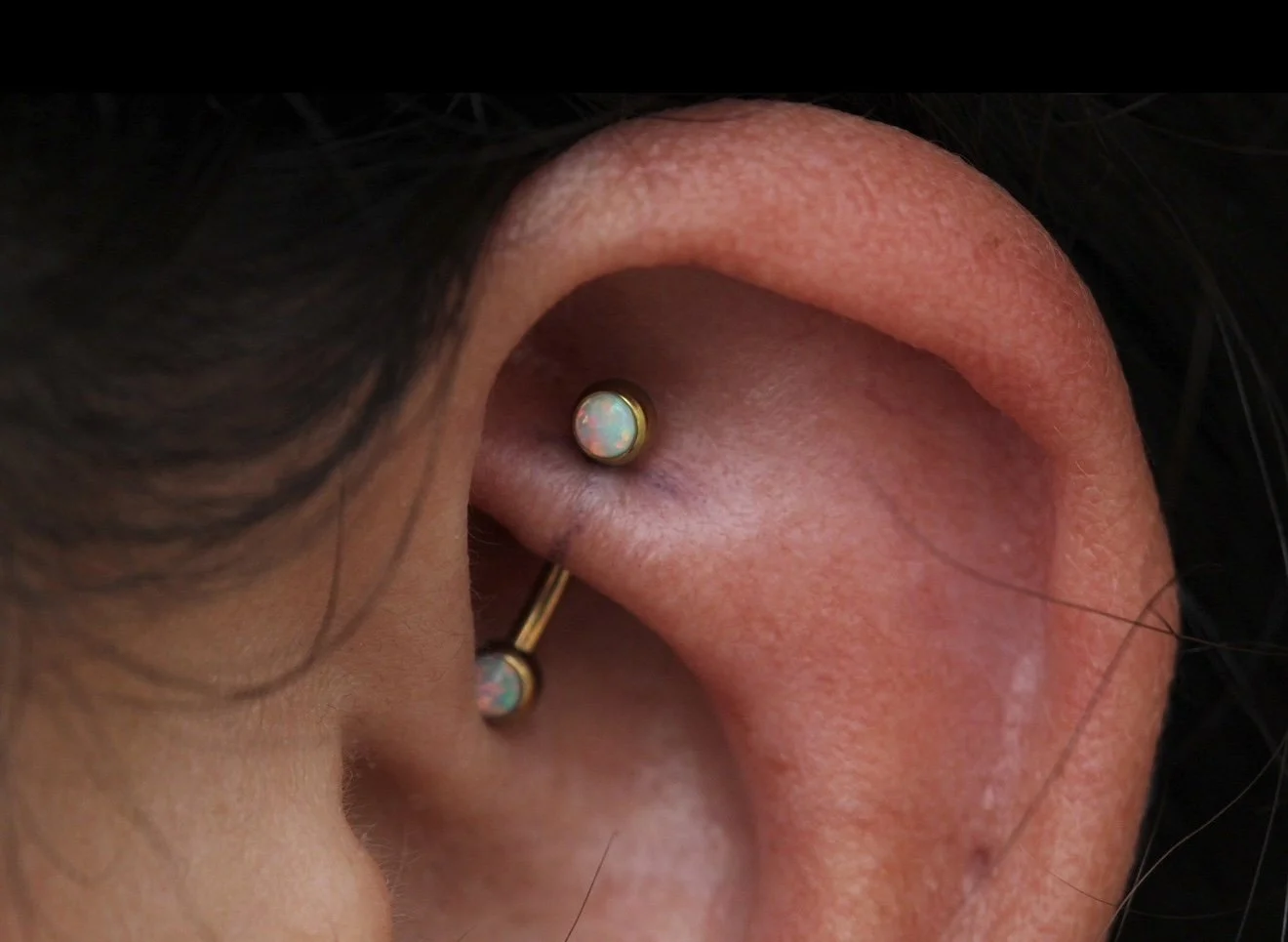 Rook piercing