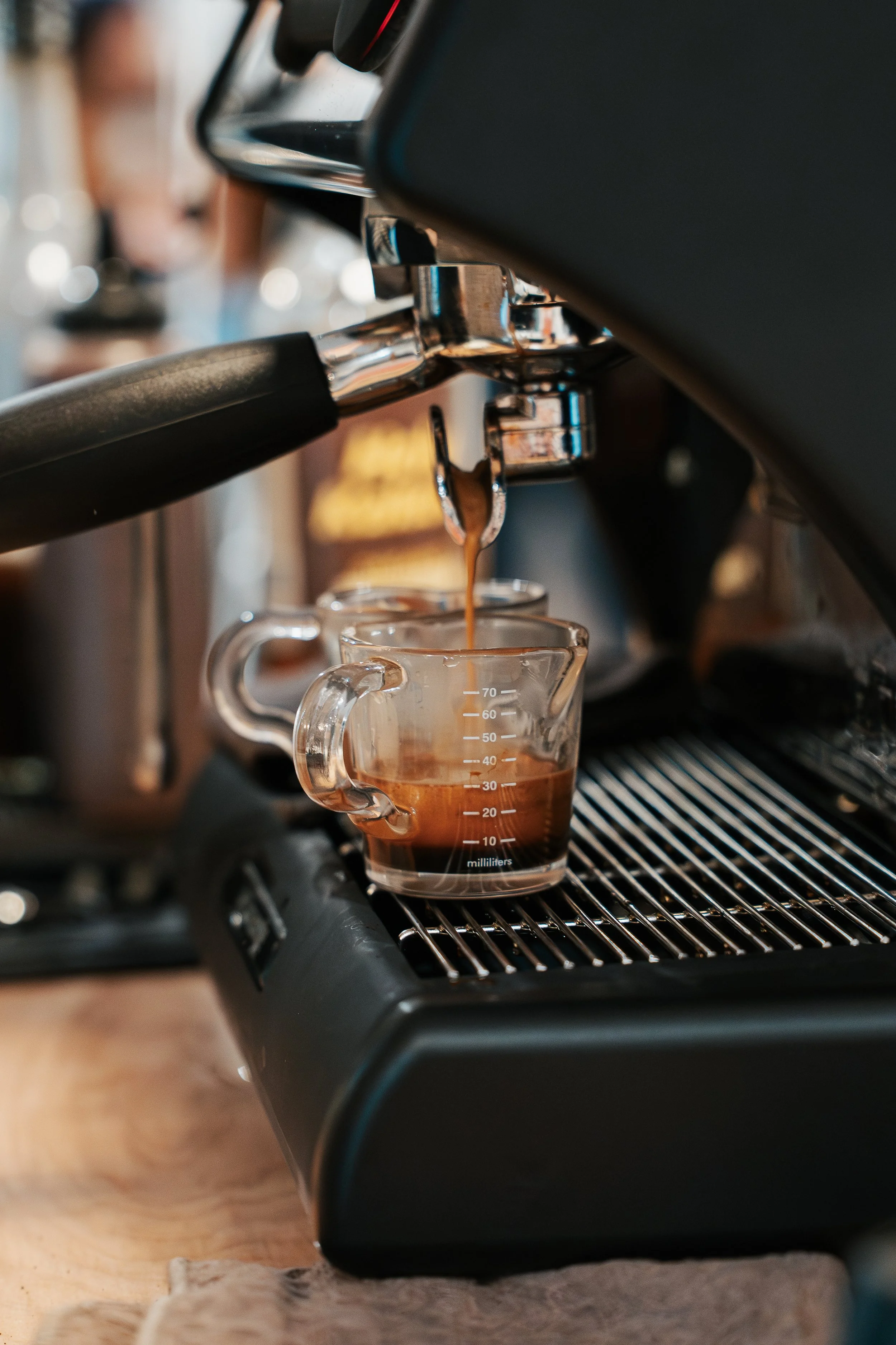 Event coffee cart delivering premium espresso catering experience