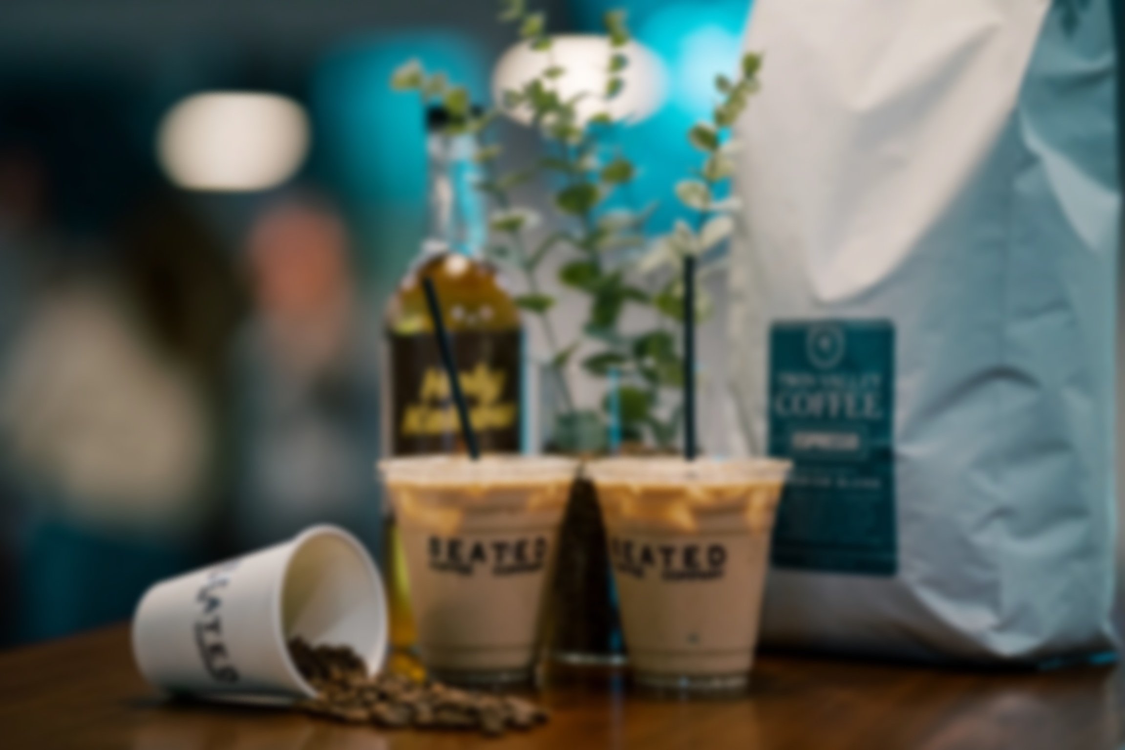 Mobile coffee cart for weddings and corporate events