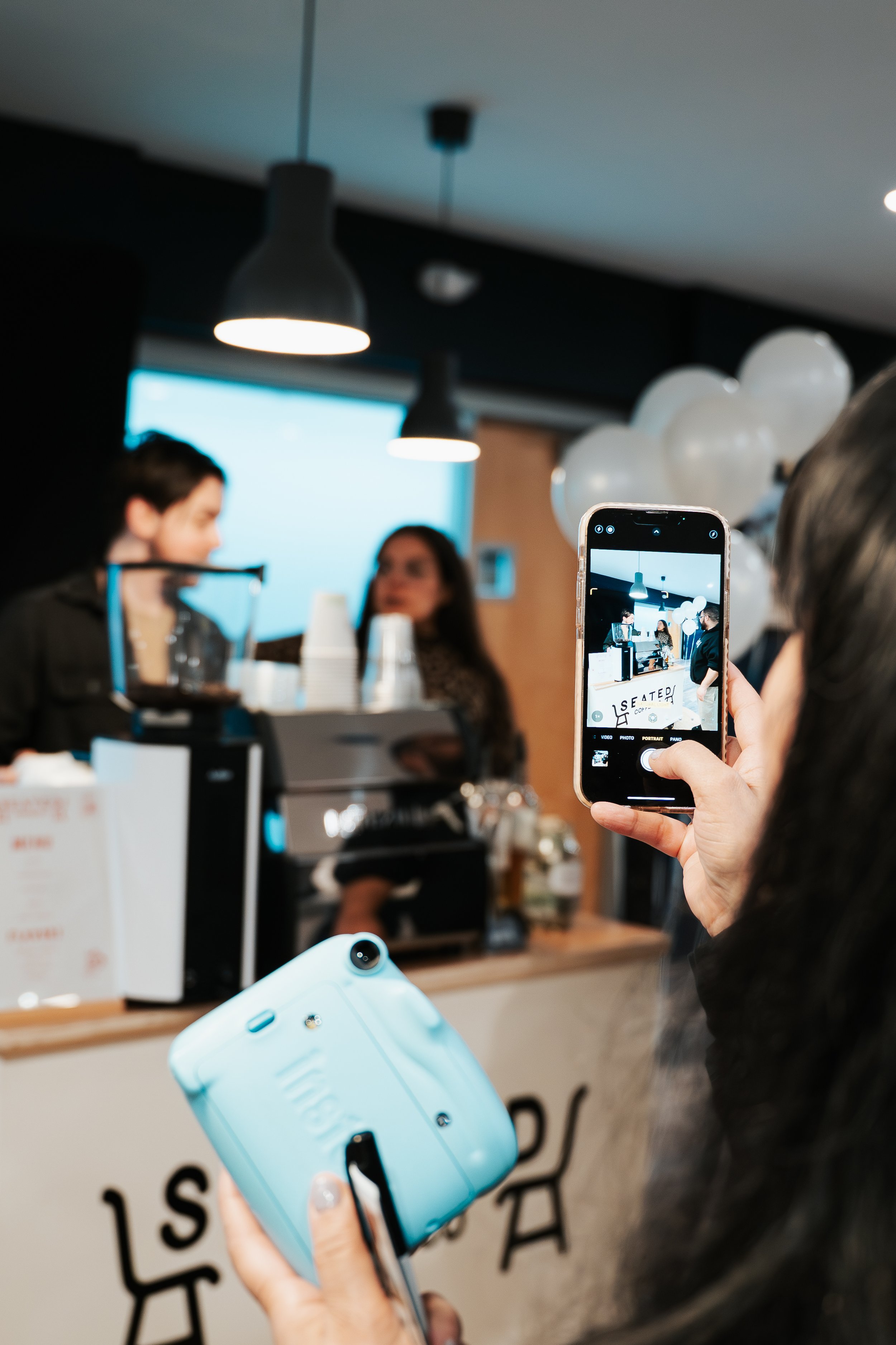 Mobile espresso bar serving specialty coffee at a brand activation event