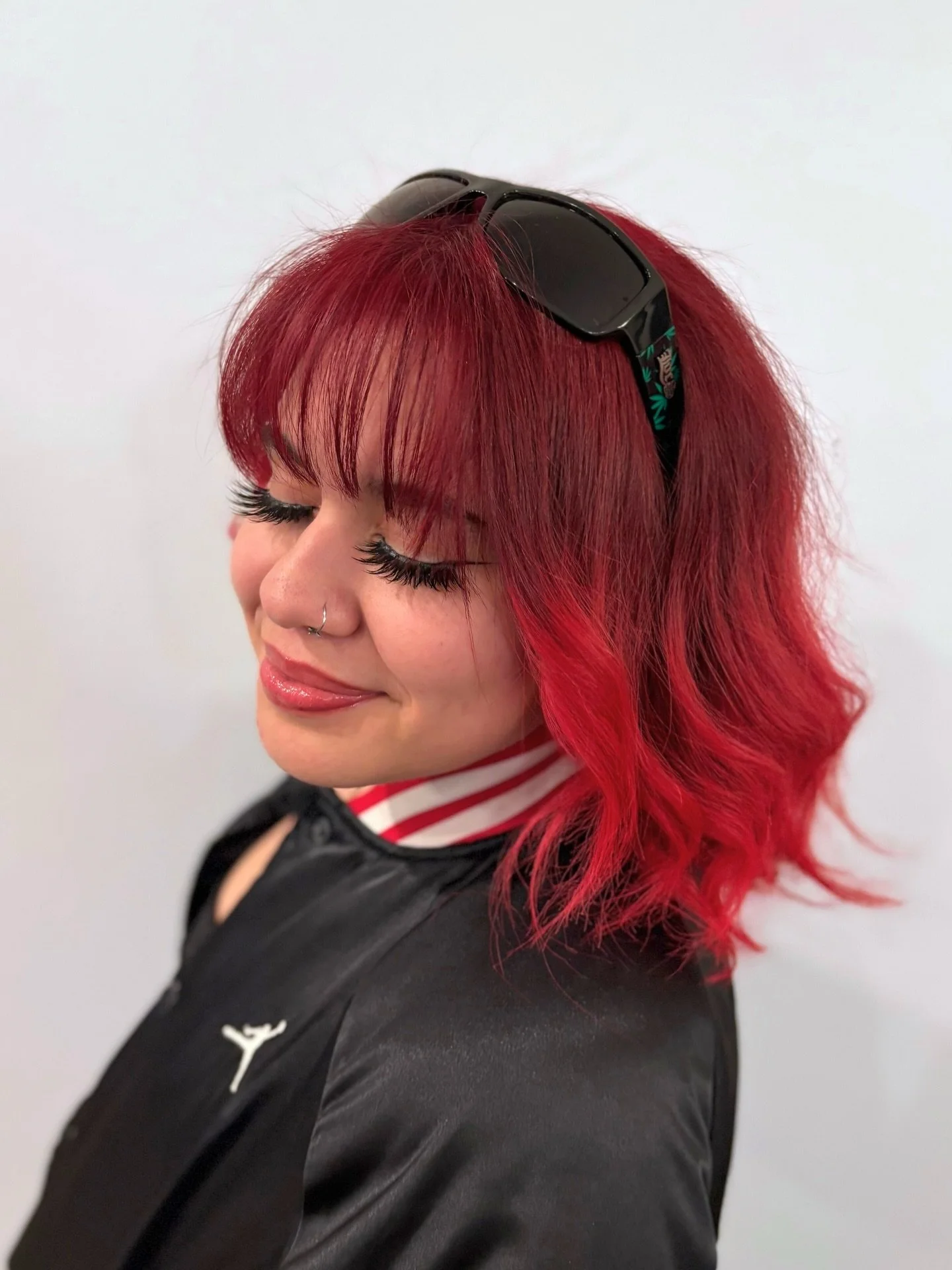 Cherry red, freshly fed 🍒❤️&zwj;🔥
New clients get $25 off your first appointment ✨
DM to book or click the link in my bio!! 

#pdxhair #pdxhairstylist #lakeoswegohair #hair #annastasiasalon @annastasiasalonportland
