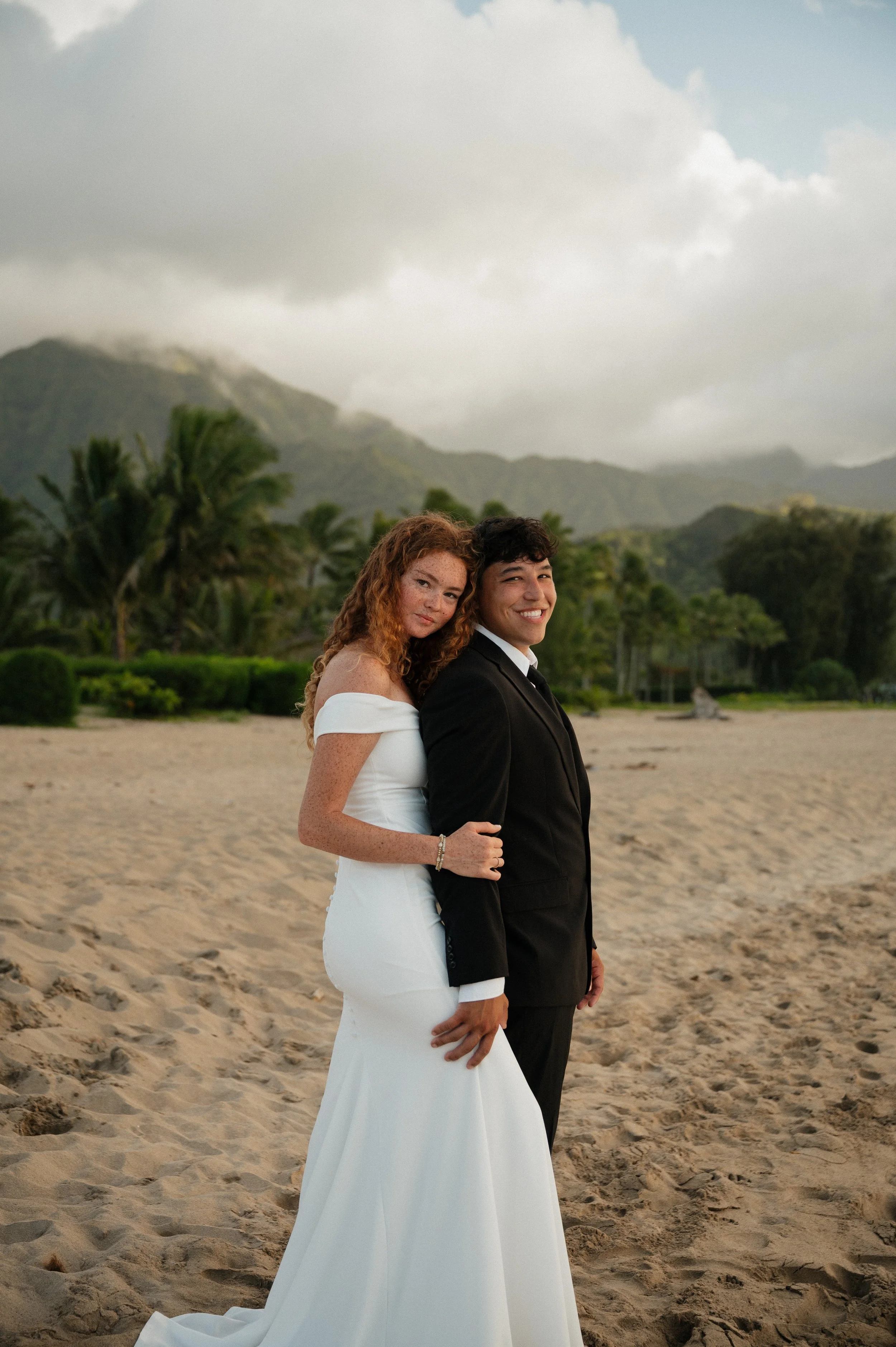 Kauai Elopement Photography Session at Hanalei Bay Beach