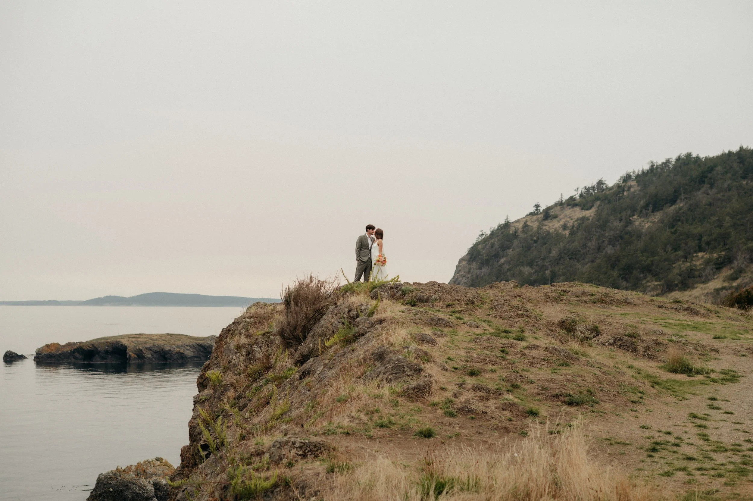 couple eloping at state park