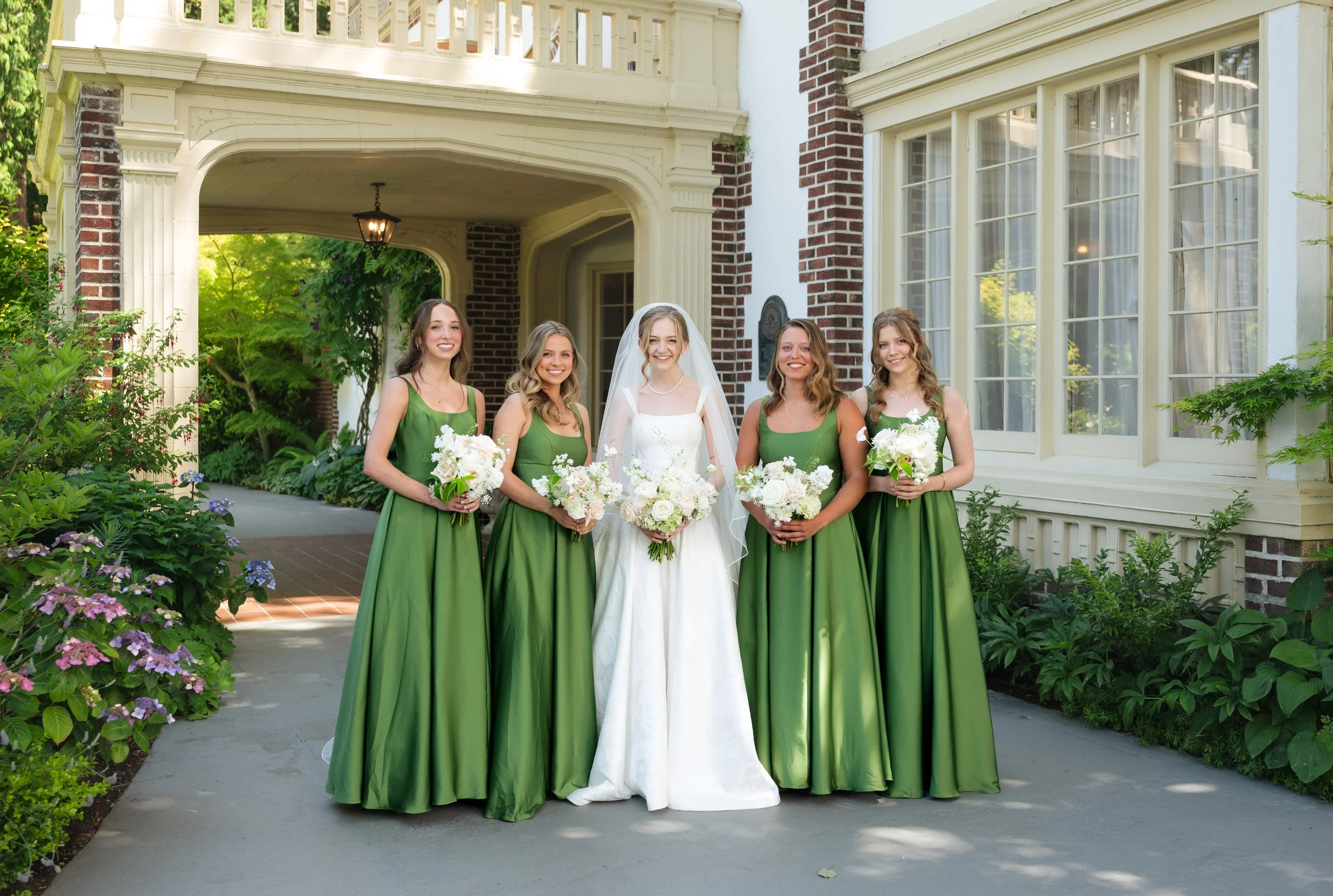 elegant green wedding color palette