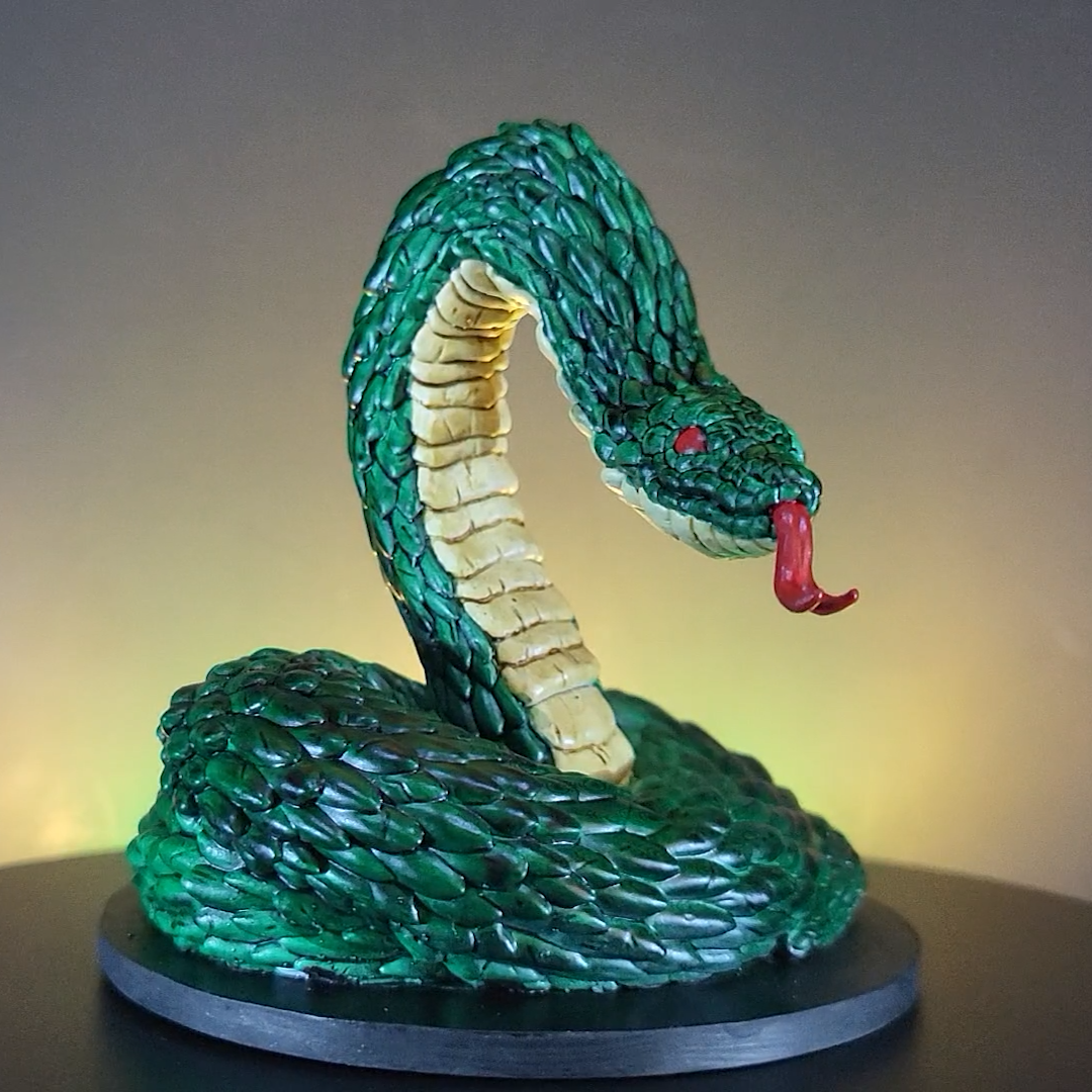 Huge Painted Giant Snake Miniature