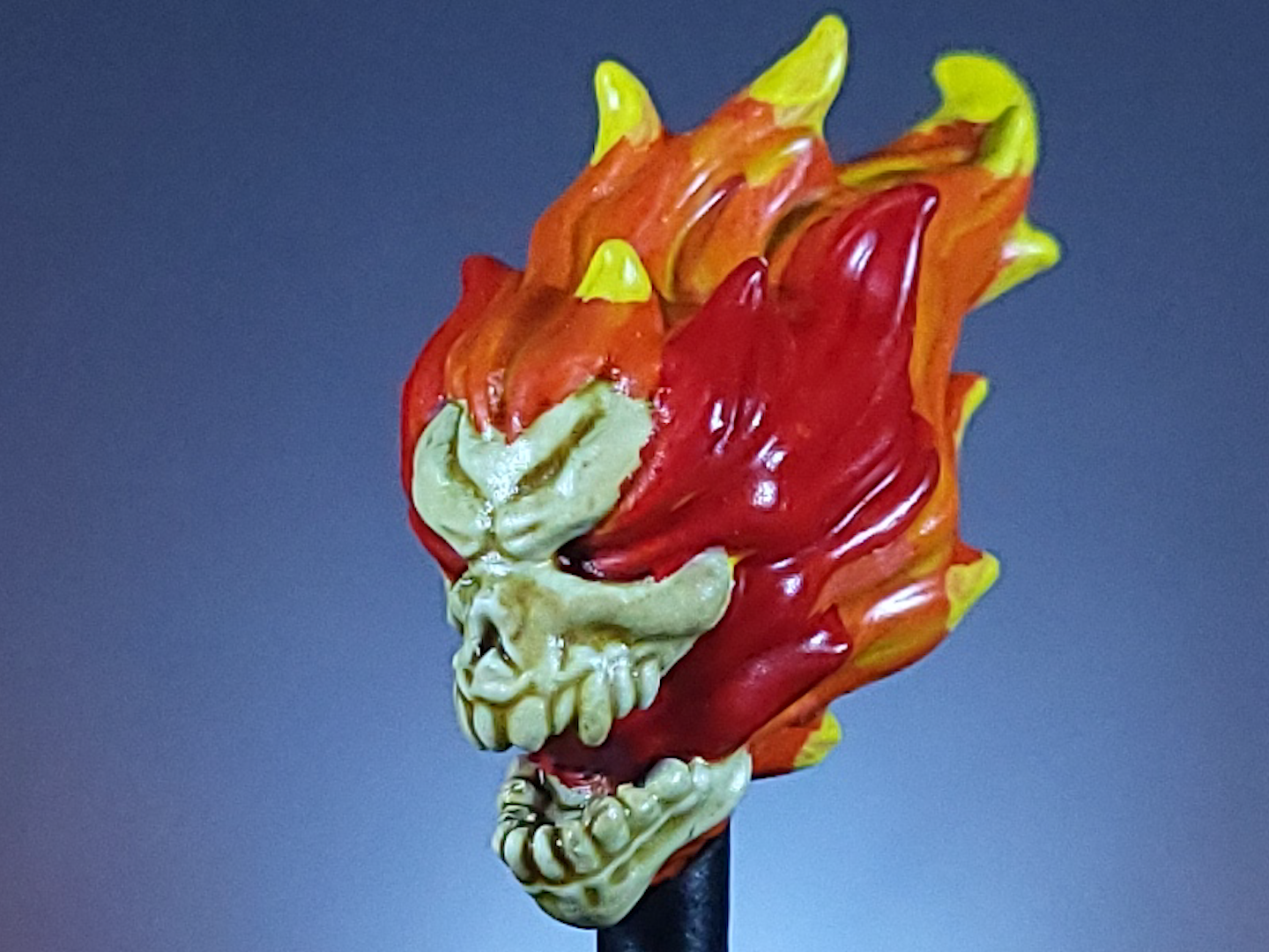 Flaming Skull