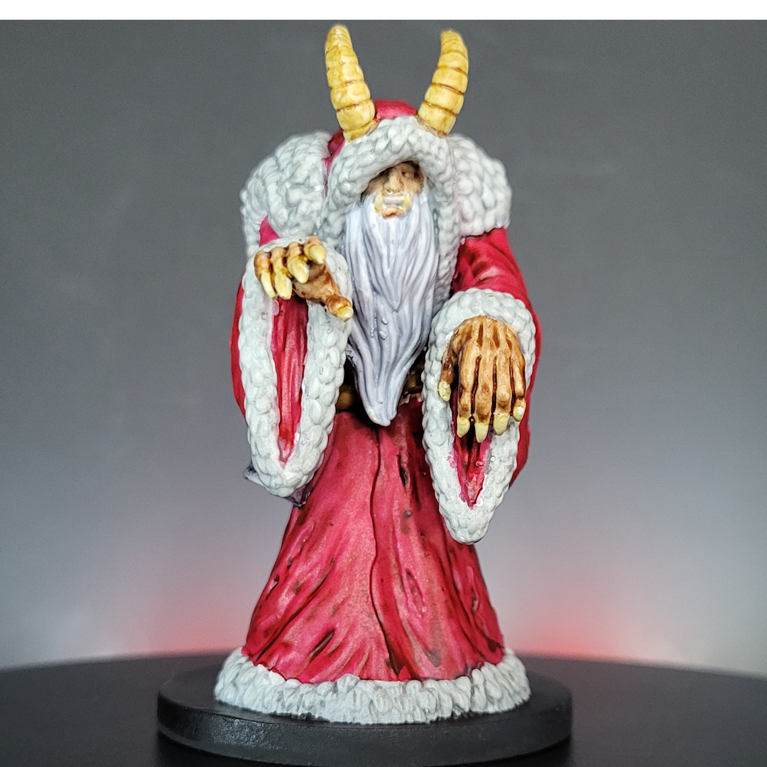 Krampus – Hand-Painted Holiday Horror Miniature (50mm Base)