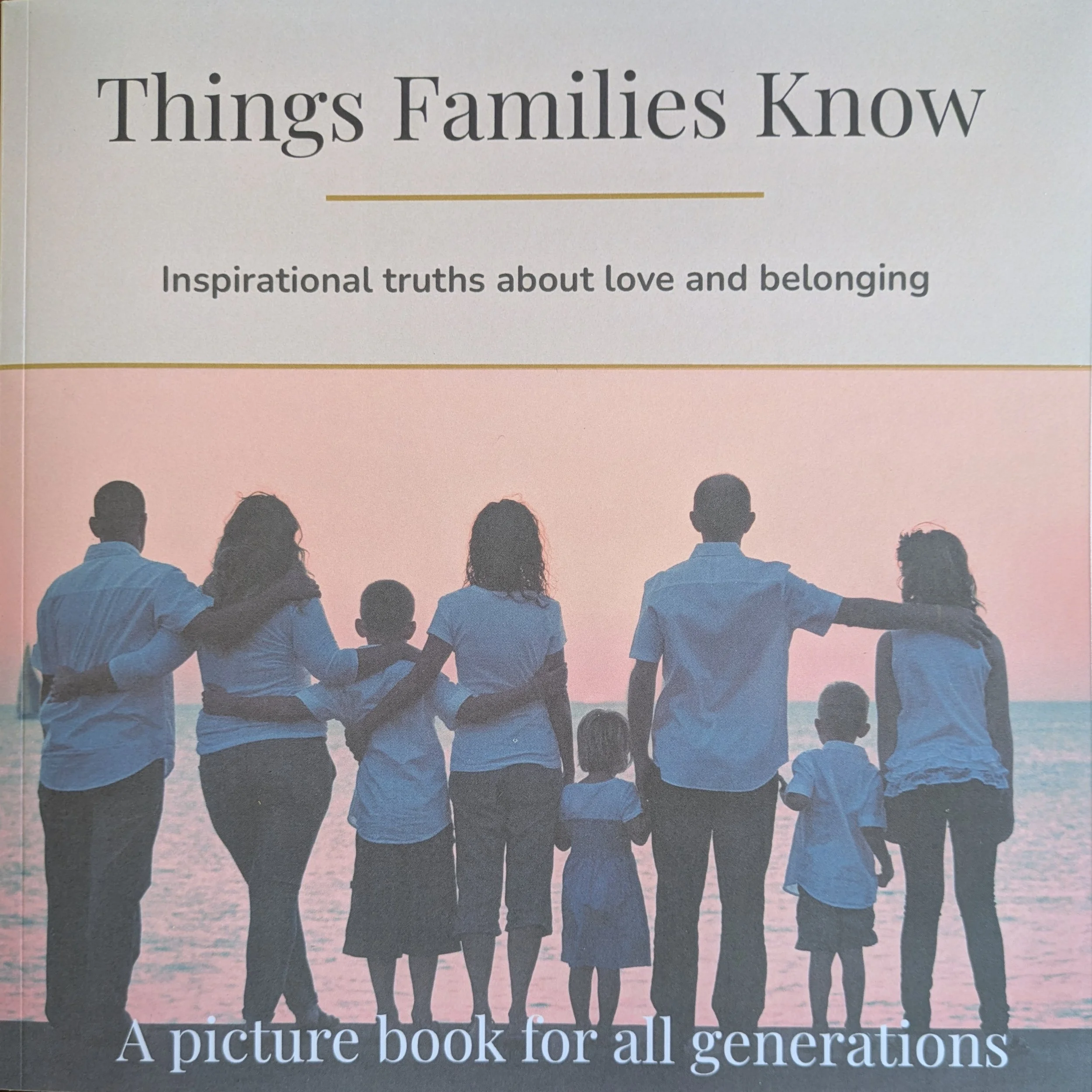 cover of book with photo of family