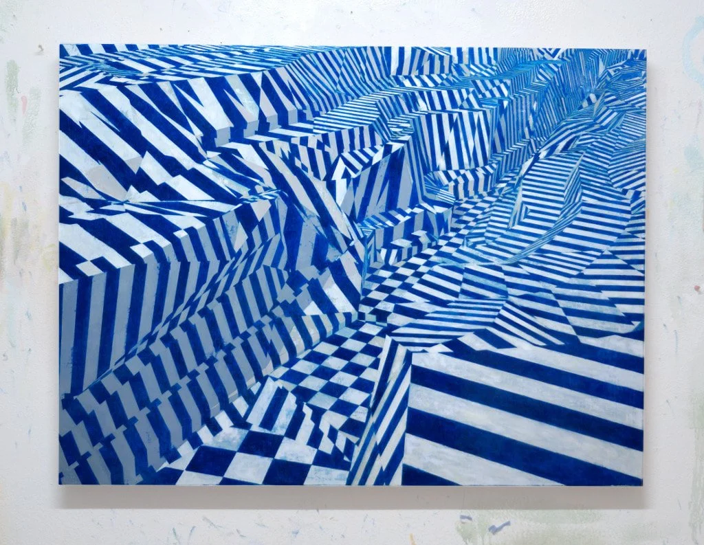 When the minutes drag. Oil on panel. 36" X 48" 2022