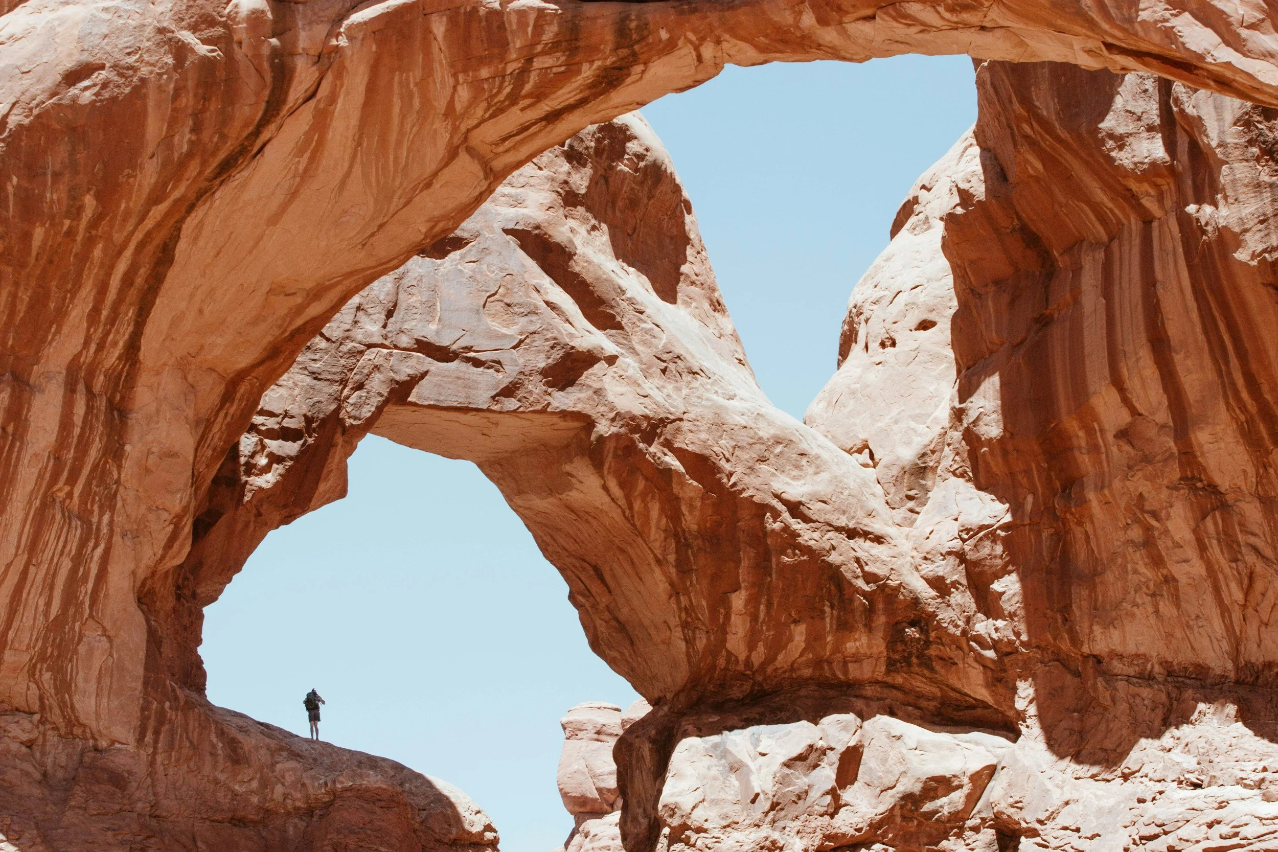 Beneath Double Arch - Arches National Park