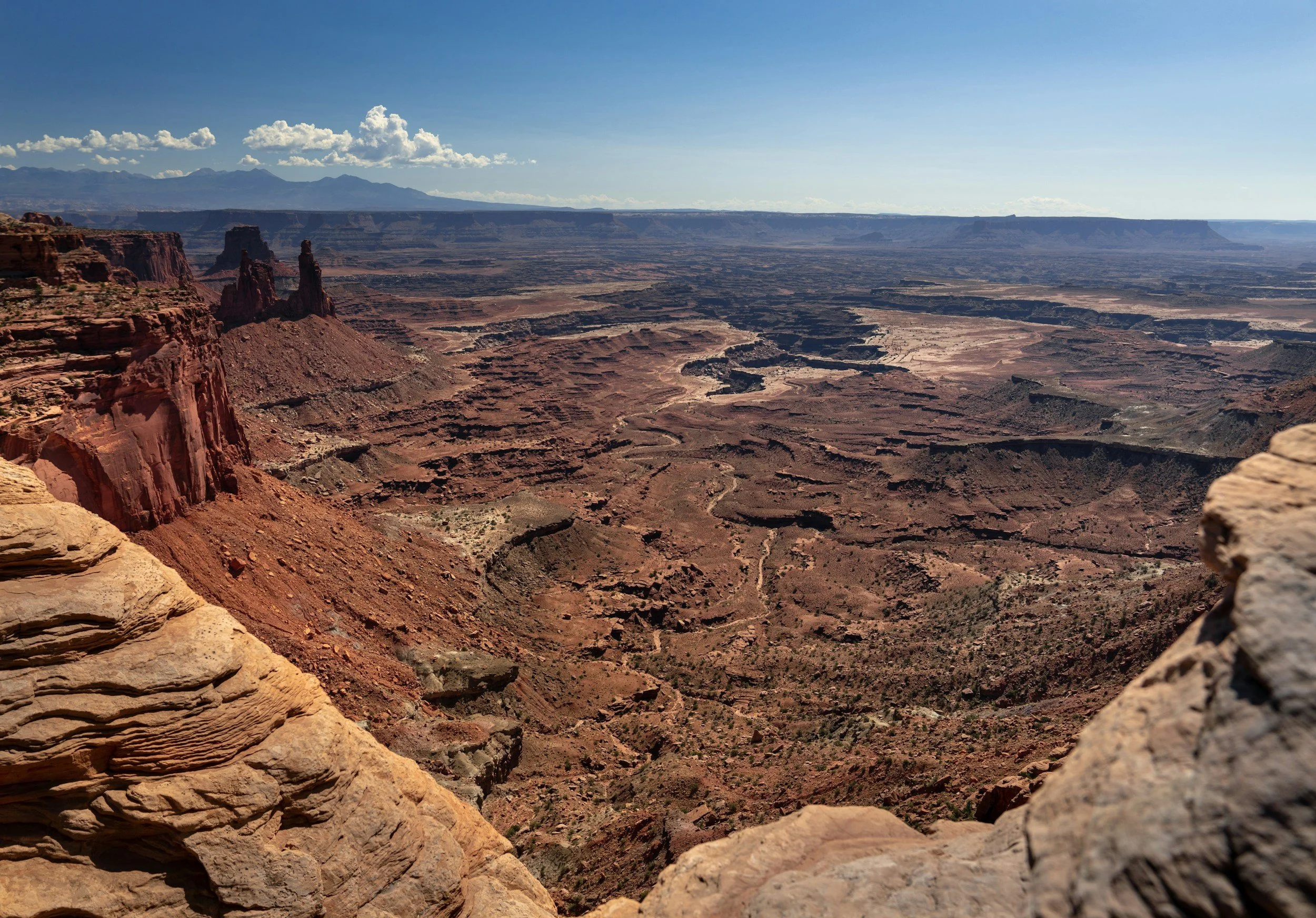 Overlooking the White Rim and Washerwoman Arch - Island in the Sky, Canyonlands National Park