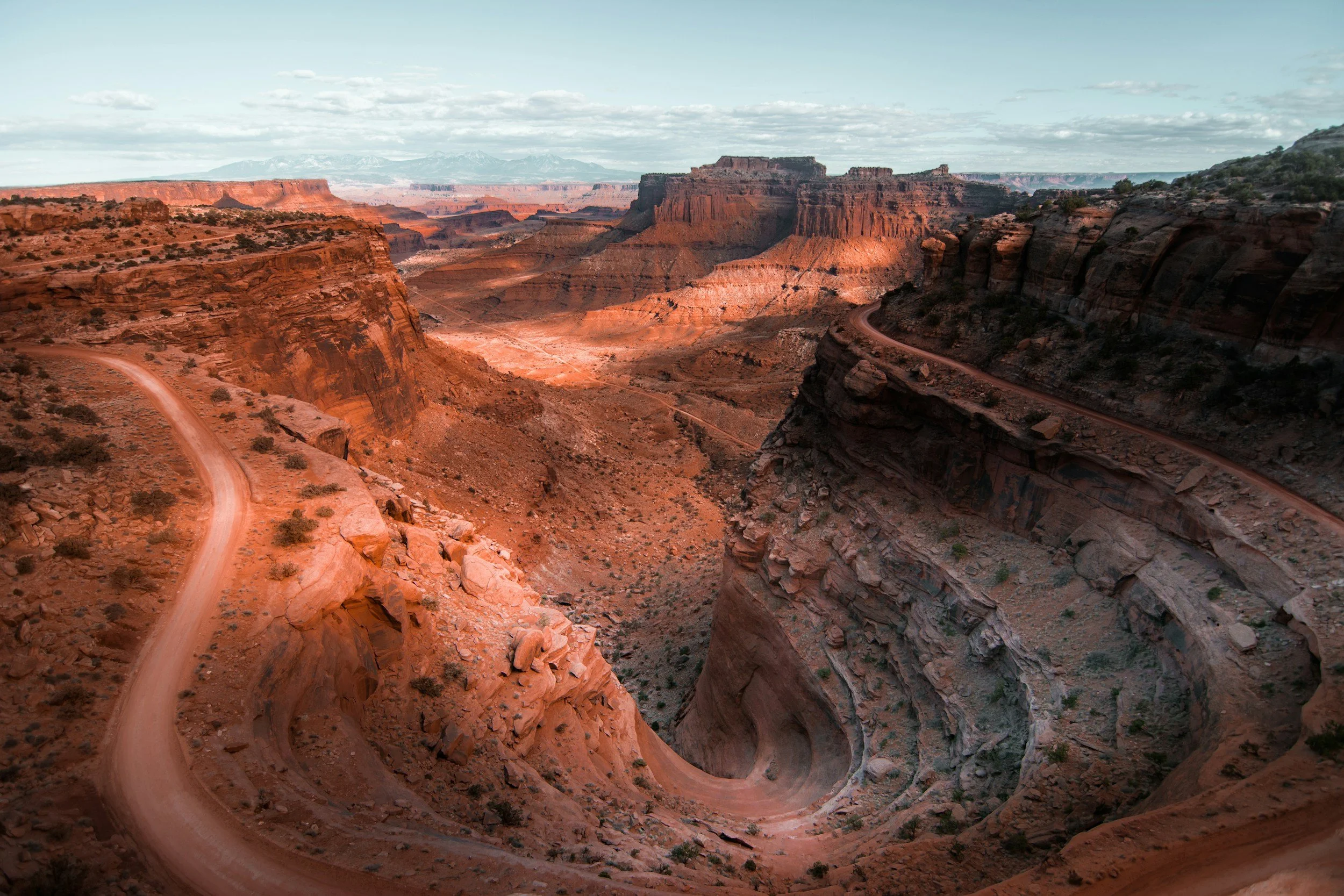 Looking down the Shafer Trail - Island in the Sky, Canyonlands National Park