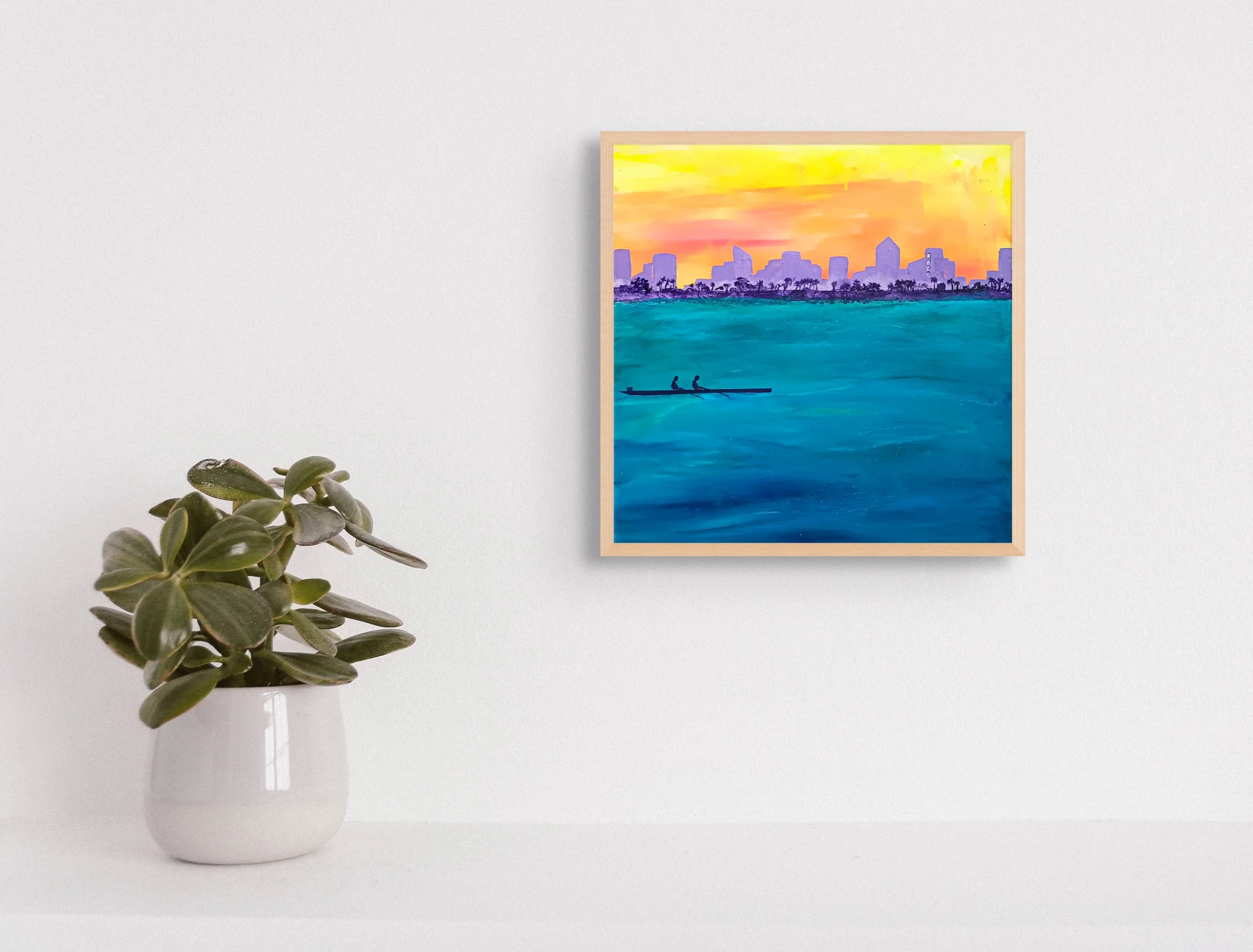 Horizon Job  |  Acrylic on birch panel  |  12 x 12