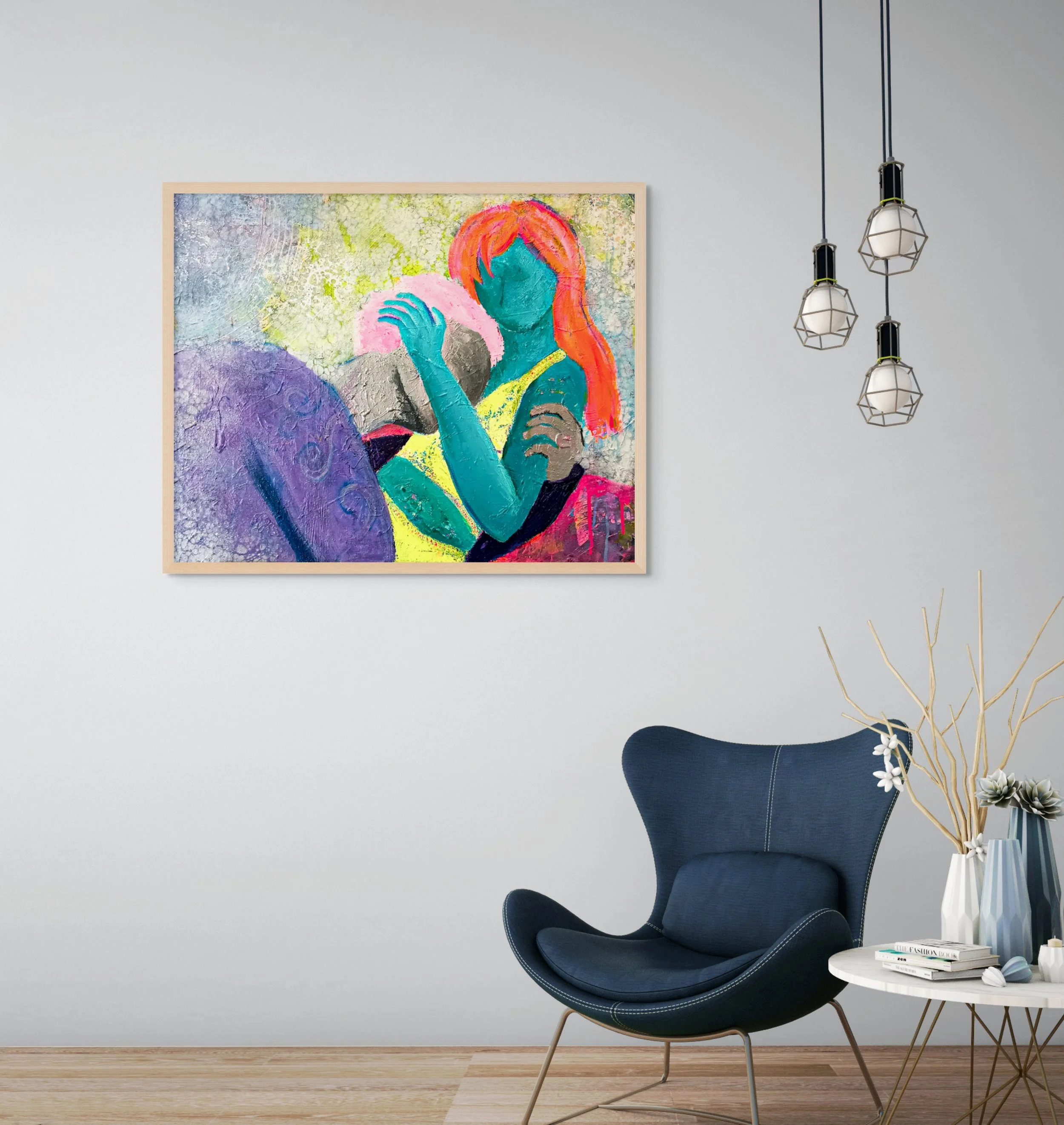 Ni la noche, ni el sueño pudieron separarnos  |  Acrylic  