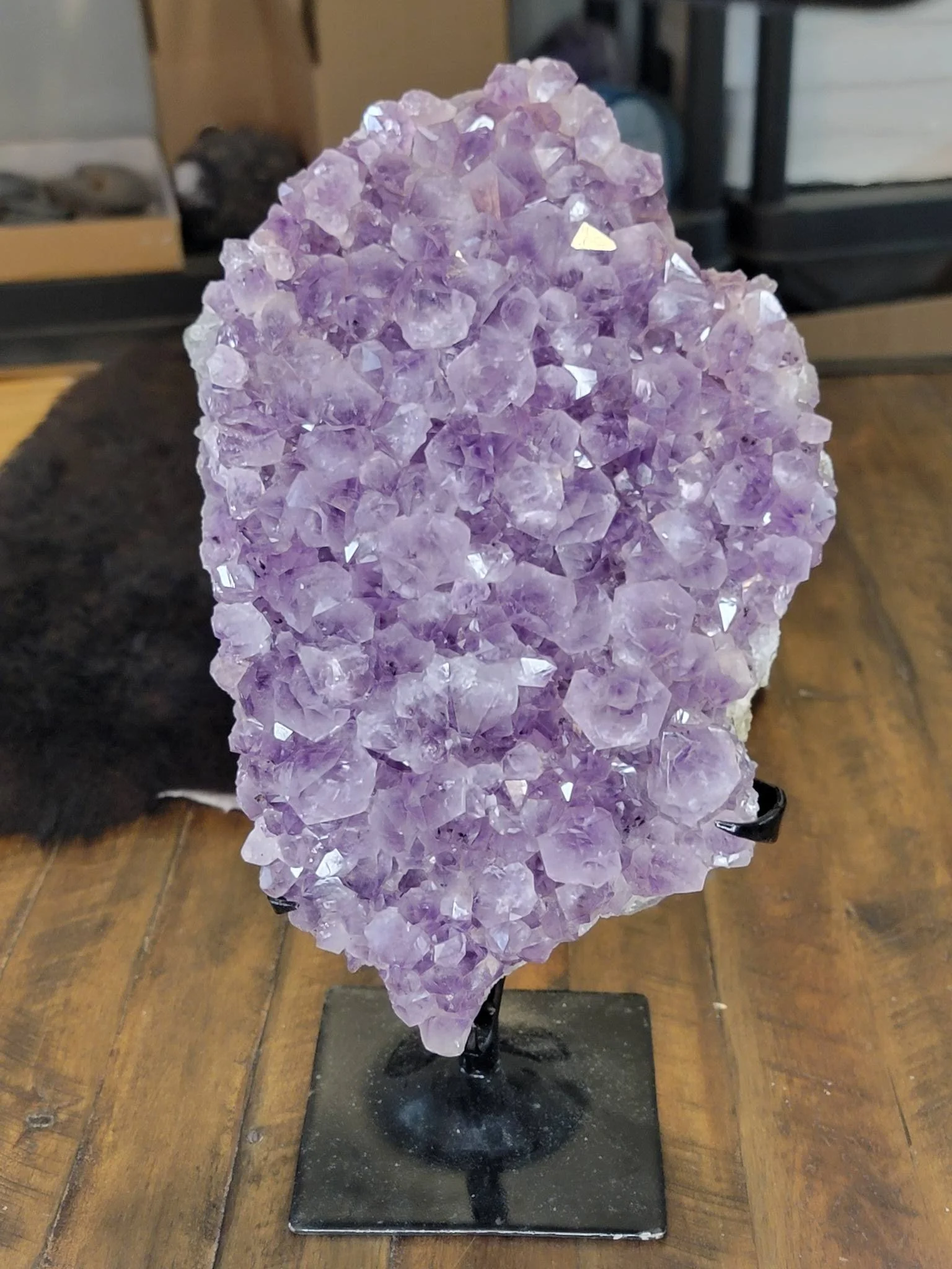 Amethyst on Metal Stand 10lbs