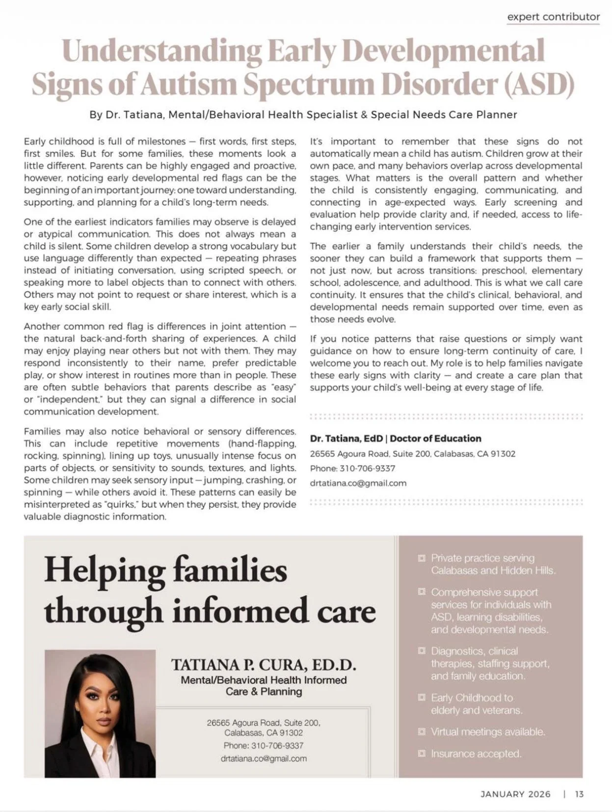 Understanding Early Developmental Signs of Autism Spectrum Disorder (ASD)