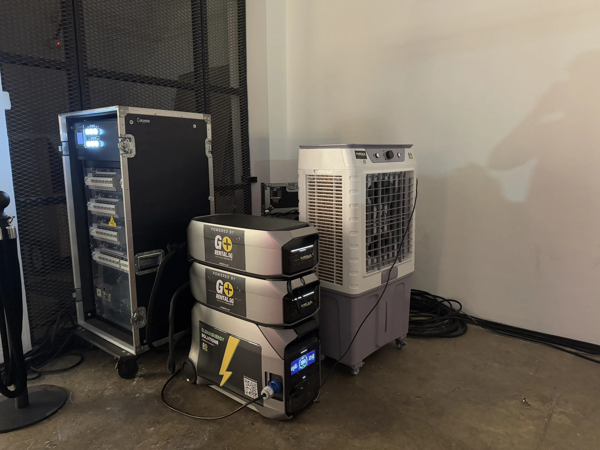 Clean battery generator powering events