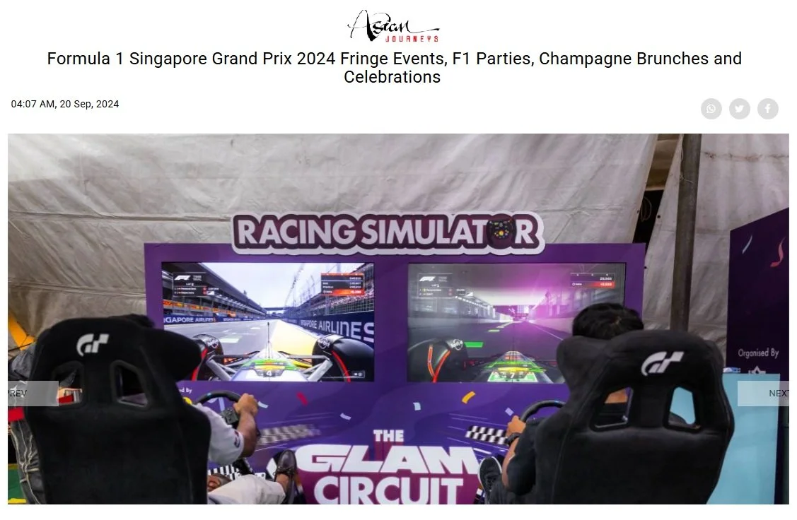 GoRentalSG powering Singapore F1 event