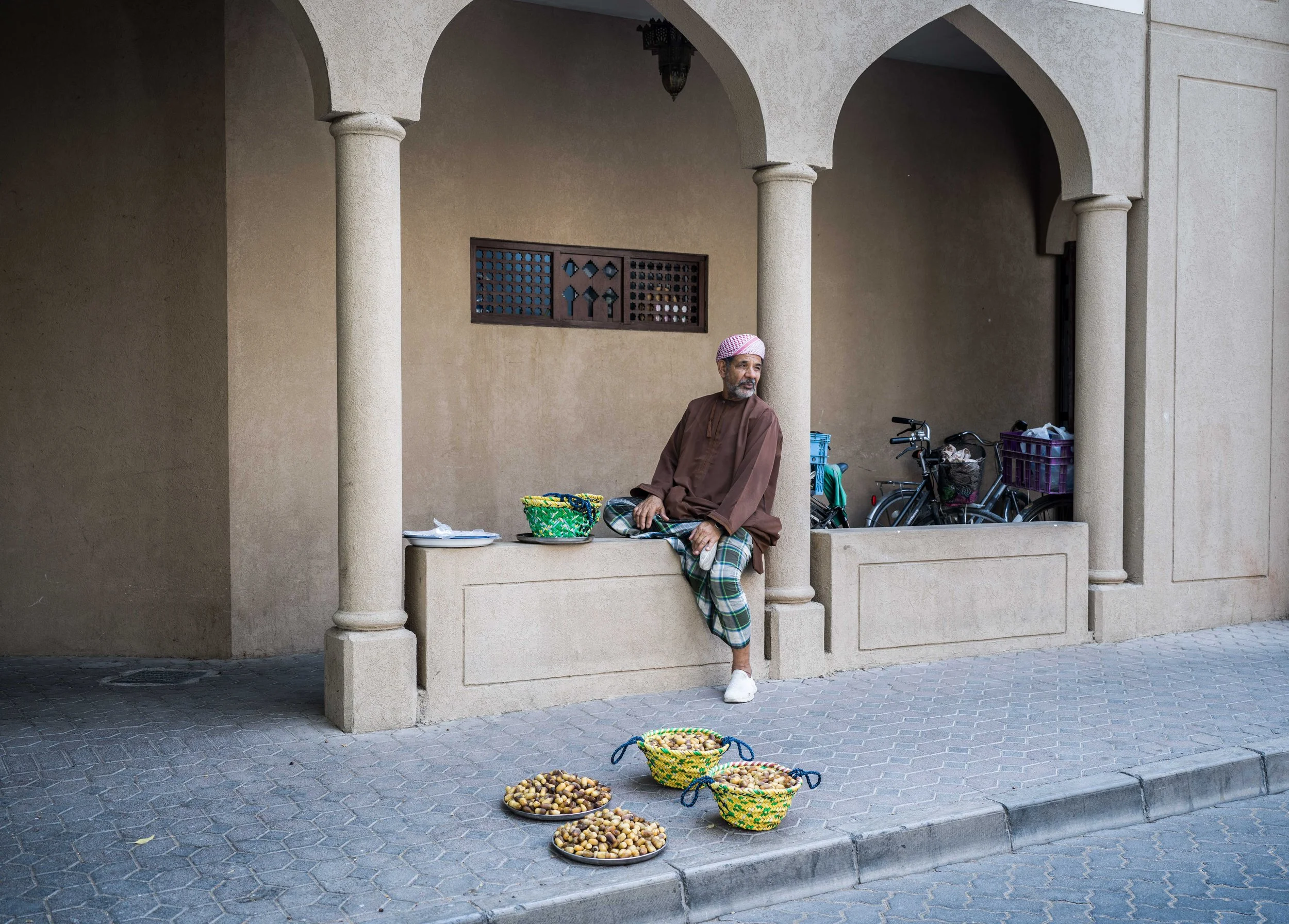 A date seller, in Oman. 