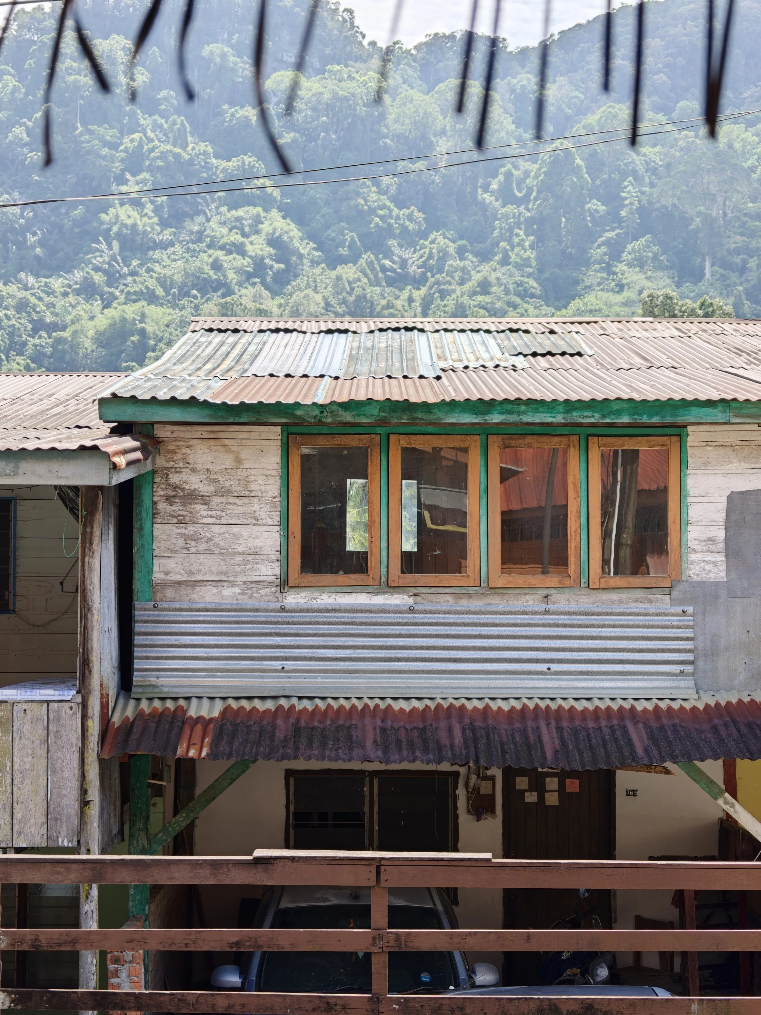 View from Derai’s house in Kampung Benuk