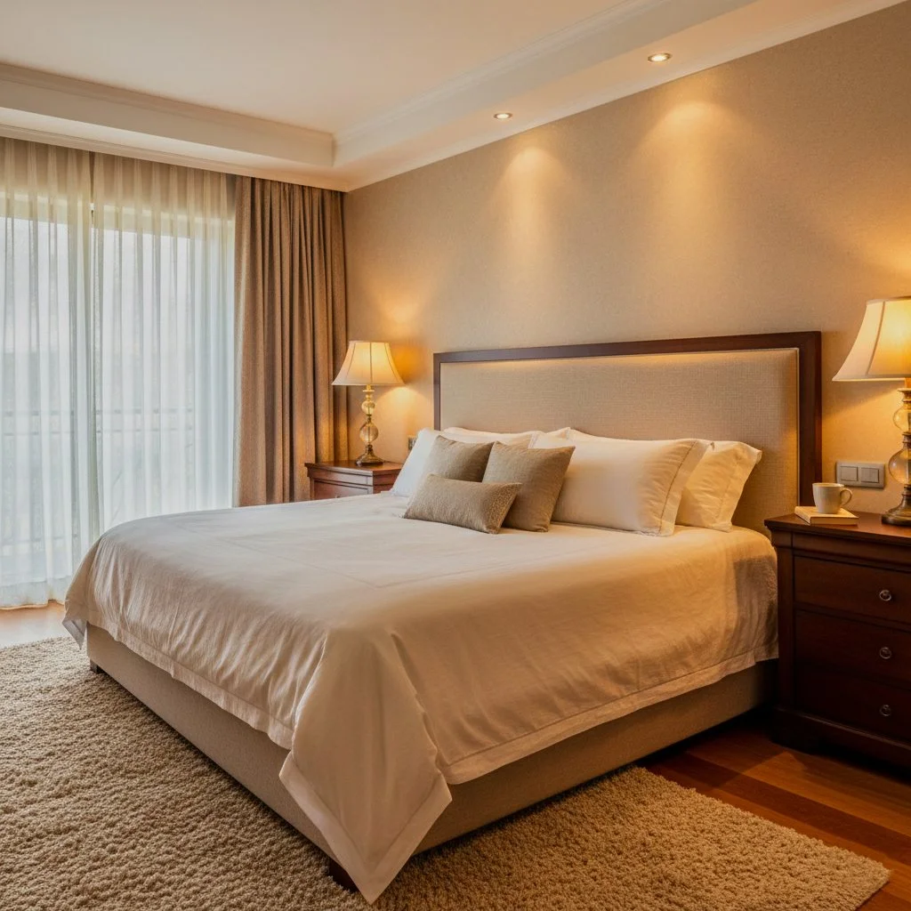 interni camera da letto con finestra real estate