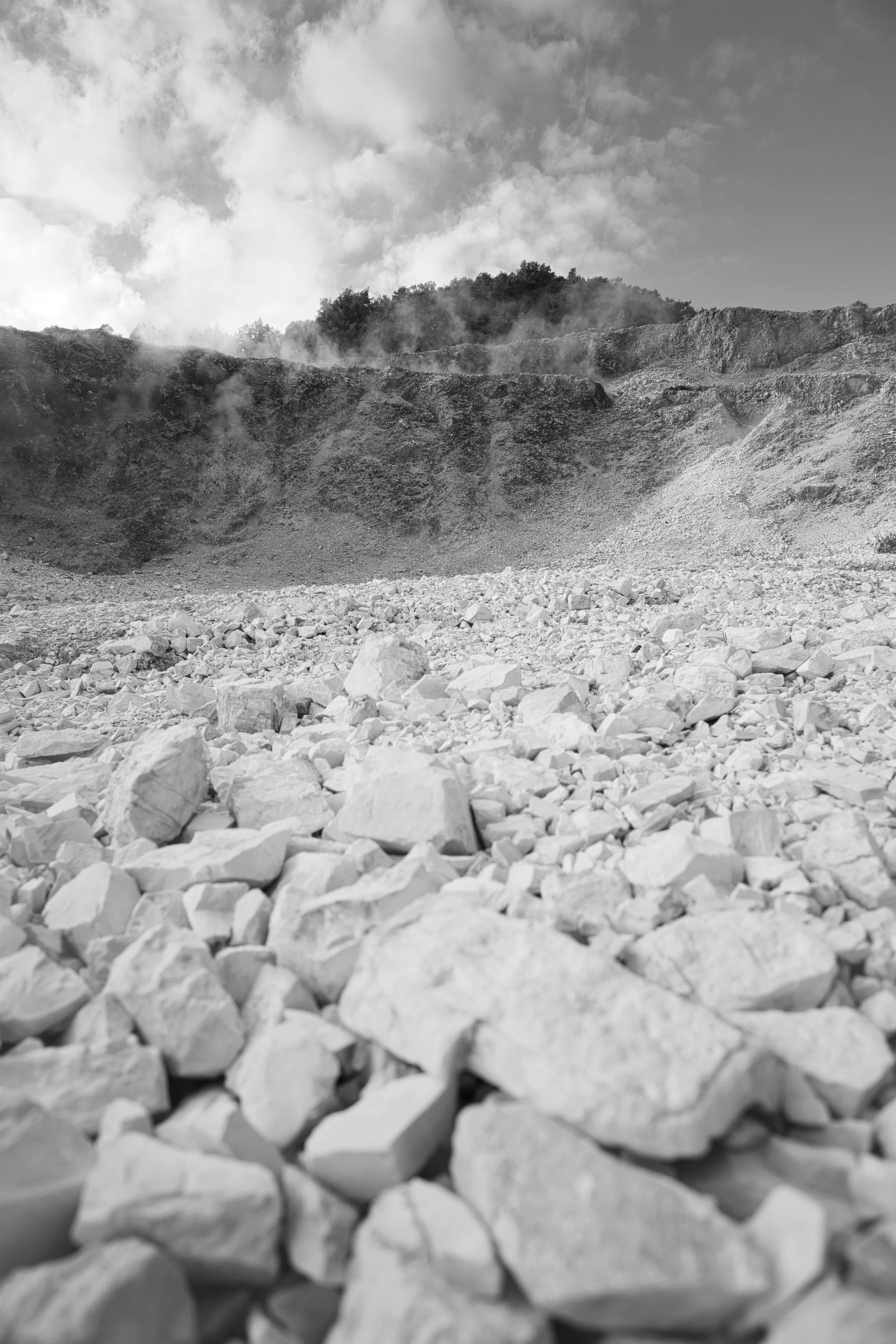 fotografia di paesaggio del Parco delle Biancane a Monterotondo Marittimo