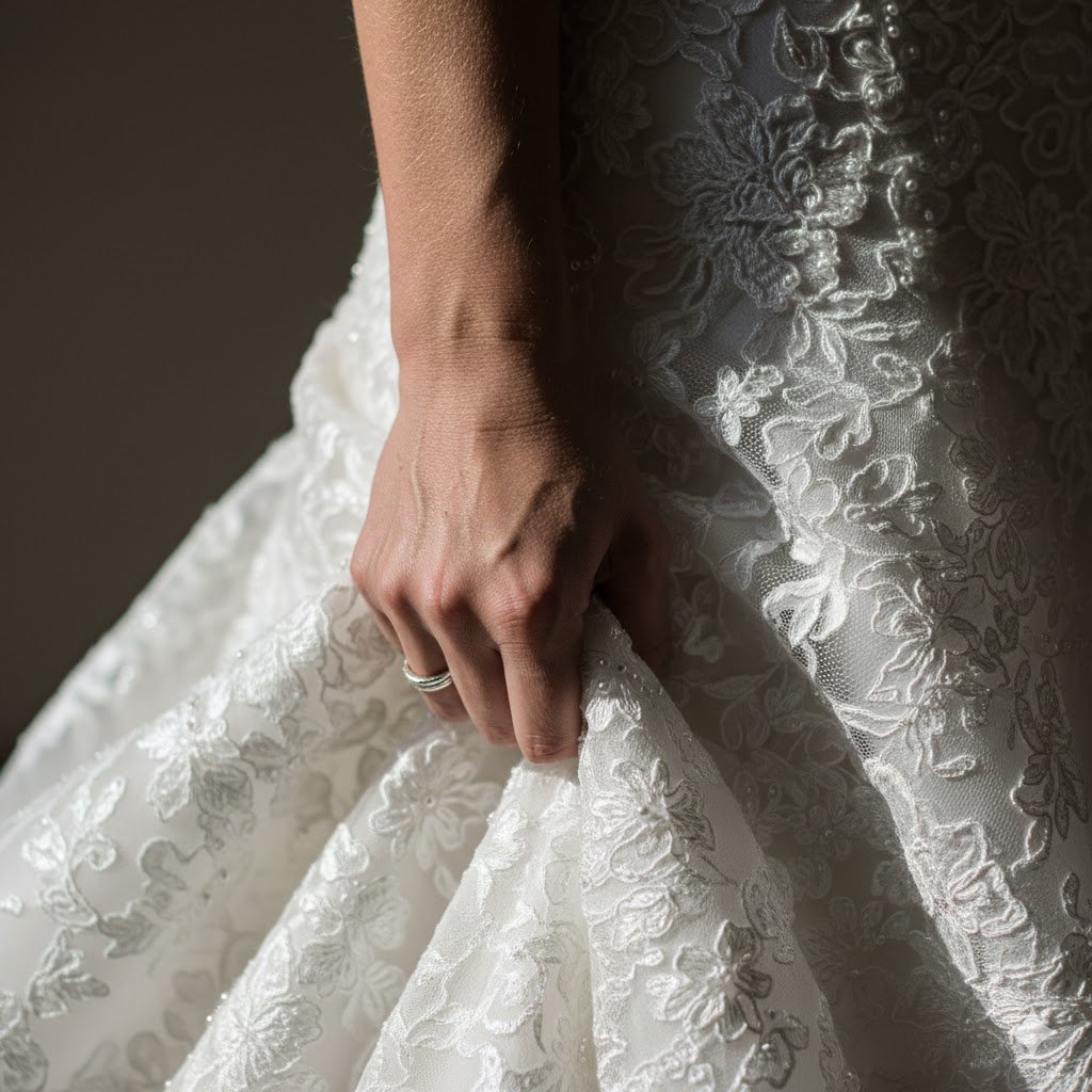 dettagli abito sposa fotografo toscana
