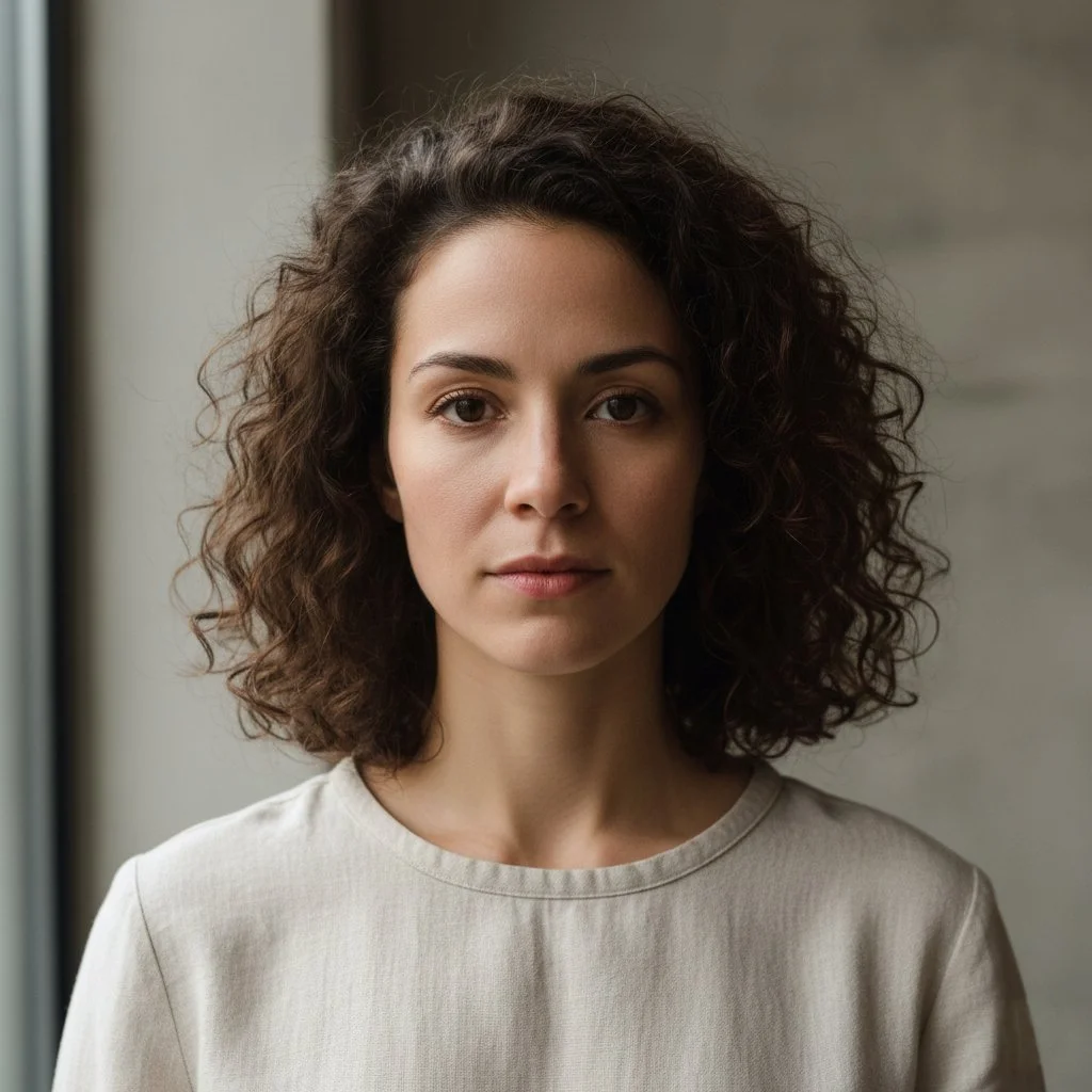 ritratto di ragazza ricciola