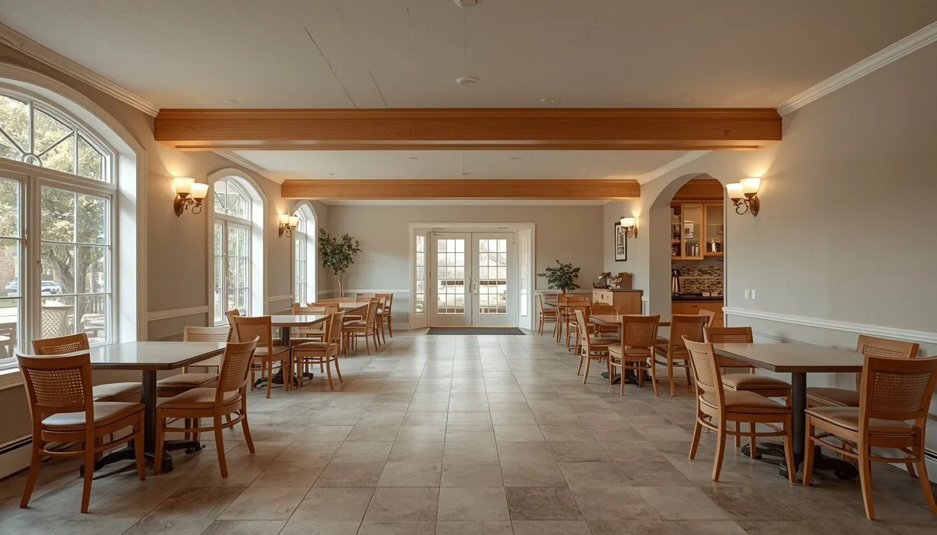 fotografia interni sala da pranzo hotel toscana