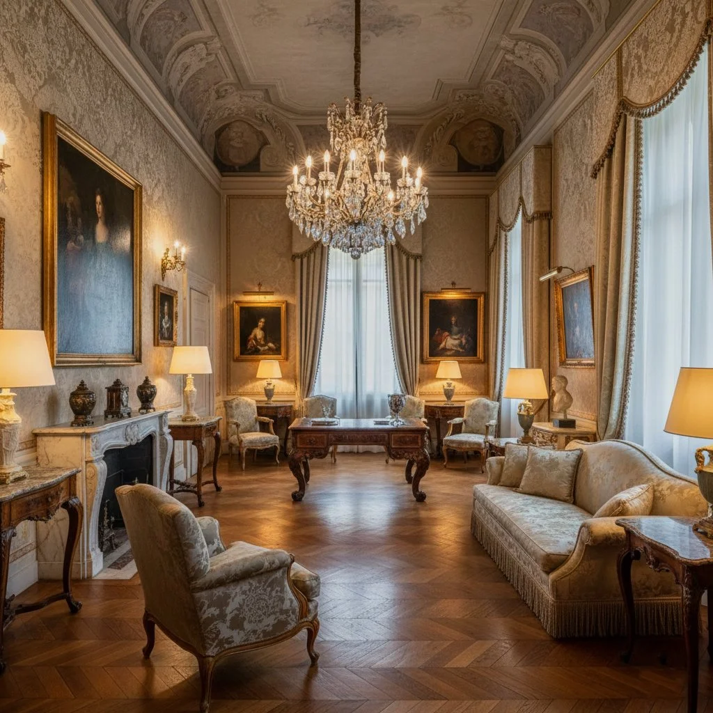 soggiorno residenza d'epoca interni