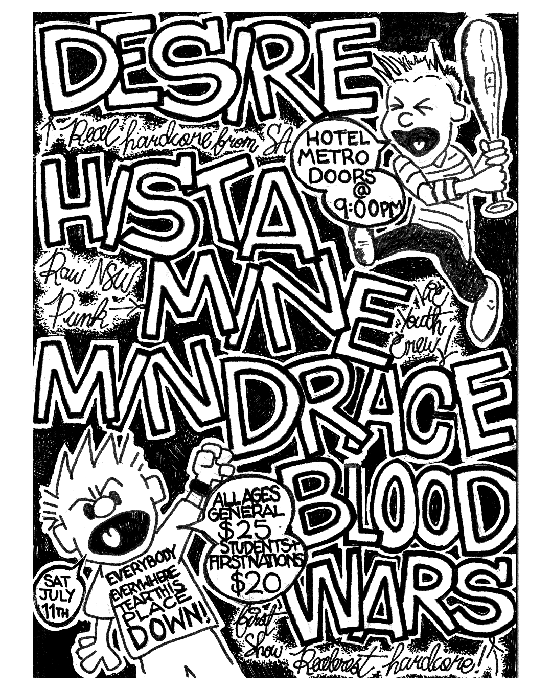 DESIRE, HISTAMINE, MINDRACE, BLOOD WARS