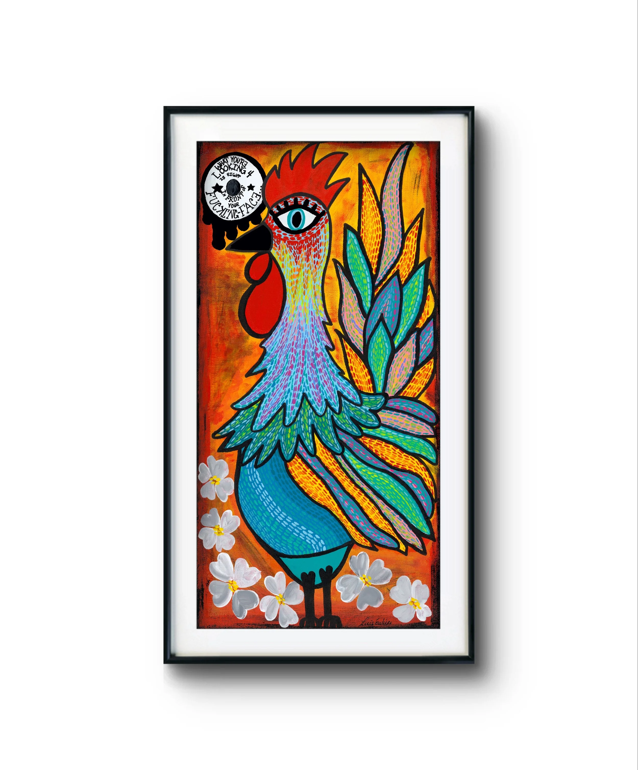 Cock On Fire Limited Edition Print