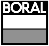 Boral logo with black, white, and gray colors