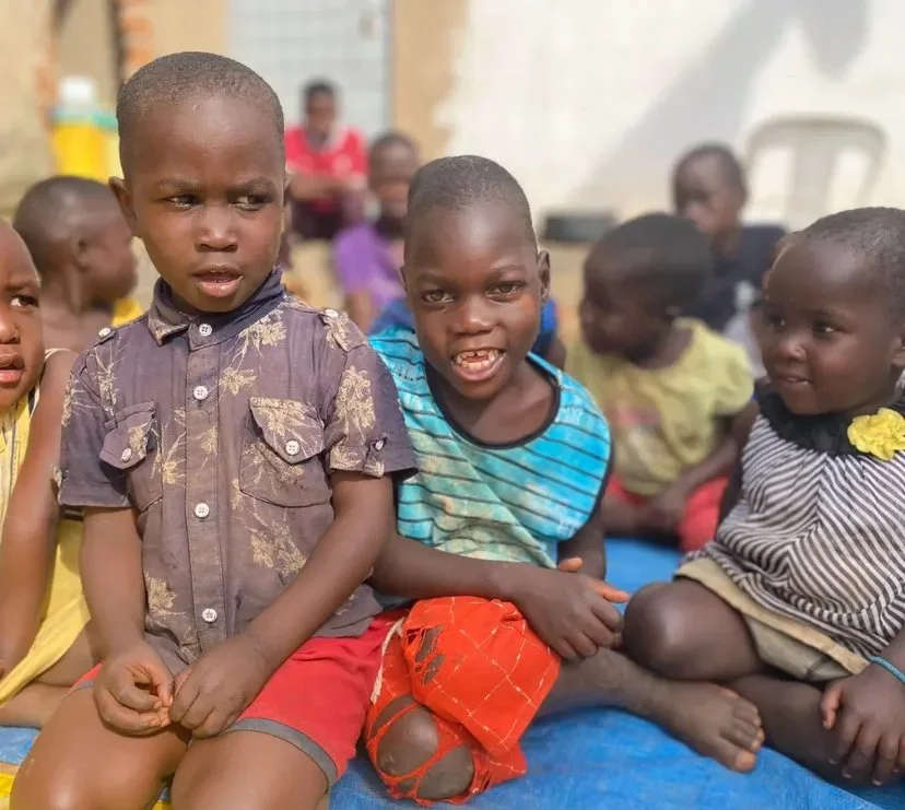 Playful Children wearing colorful clothing